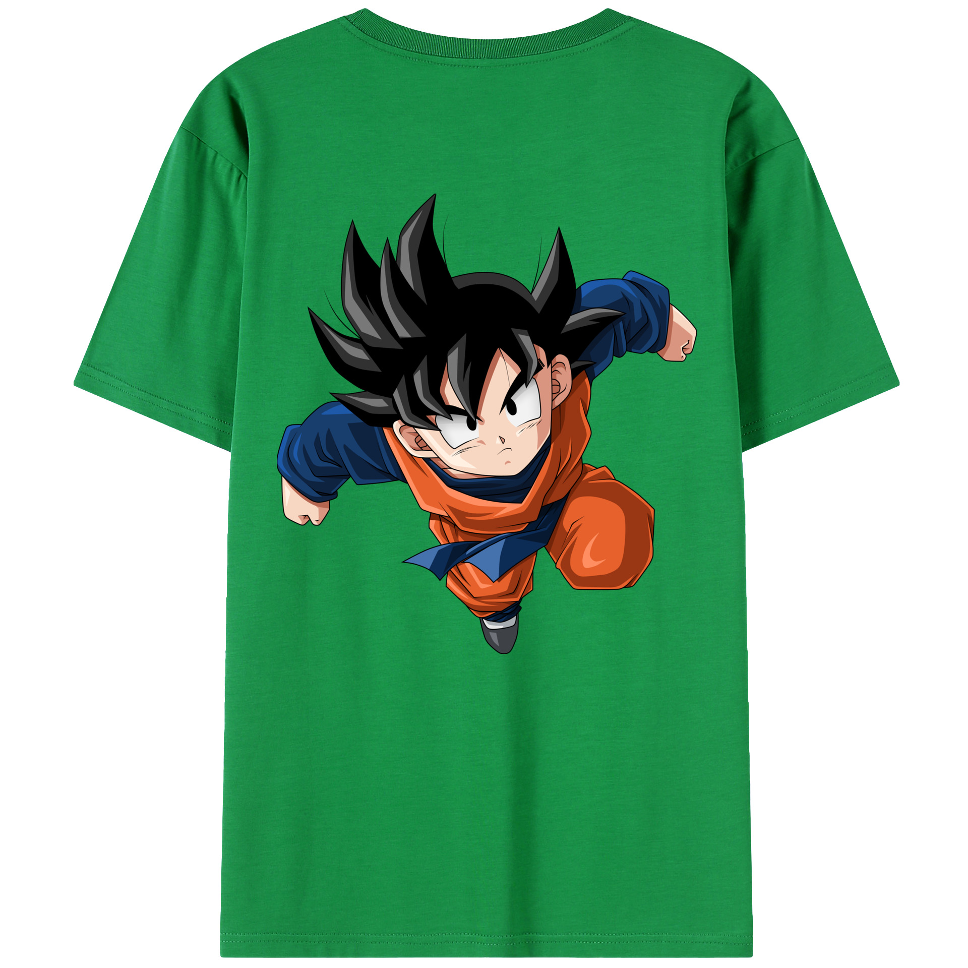 （画像用） ドラゴンボール 孫悟空（そん ごくう）Son Goku カカロット DRAGON BALL Kakarotto 綿100％ メンズ半袖Tシャツ（バックプリント） 通気性
