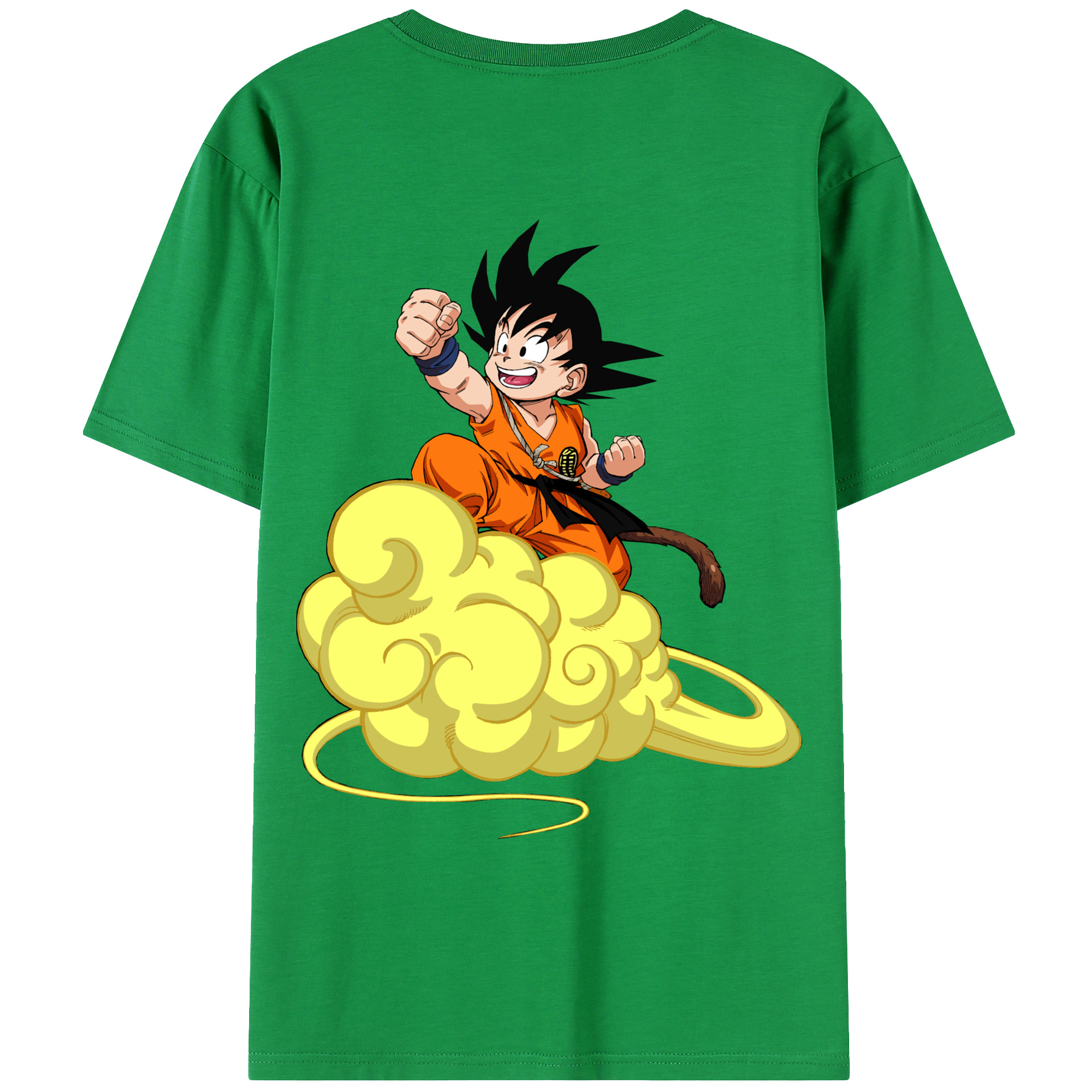 （画像用） ドラゴンボール 孫悟空（そん ごくう）Son Goku カカロット DRAGON BALL Kakarotto 綿100％ メンズ半袖Tシャツ（バックプリント） 通気性