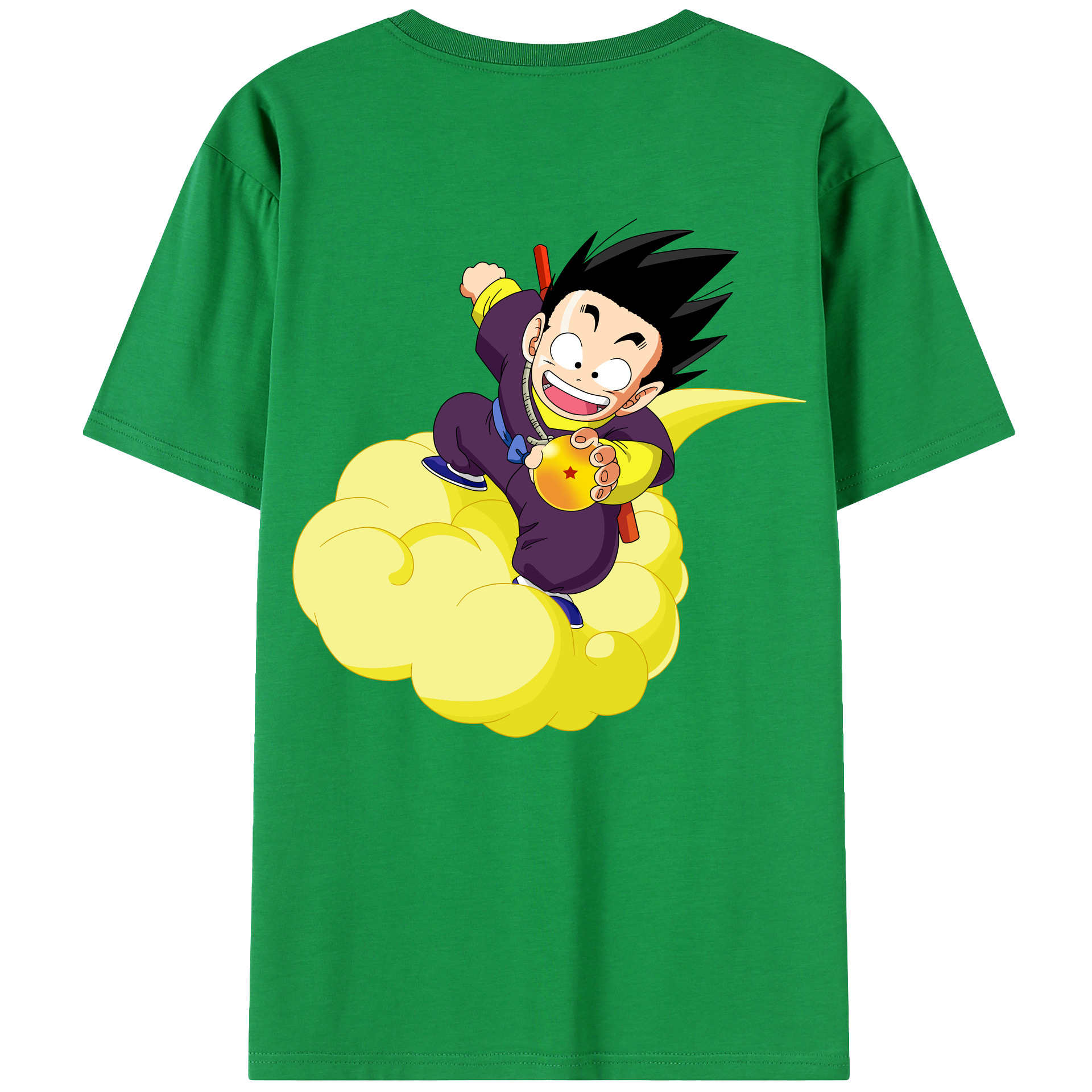 （画像用） ドラゴンボール 孫悟空（そん ごくう）Son Goku カカロット DRAGON BALL Kakarotto 綿100％ メンズ半袖Tシャツ（バックプリント） 通気性