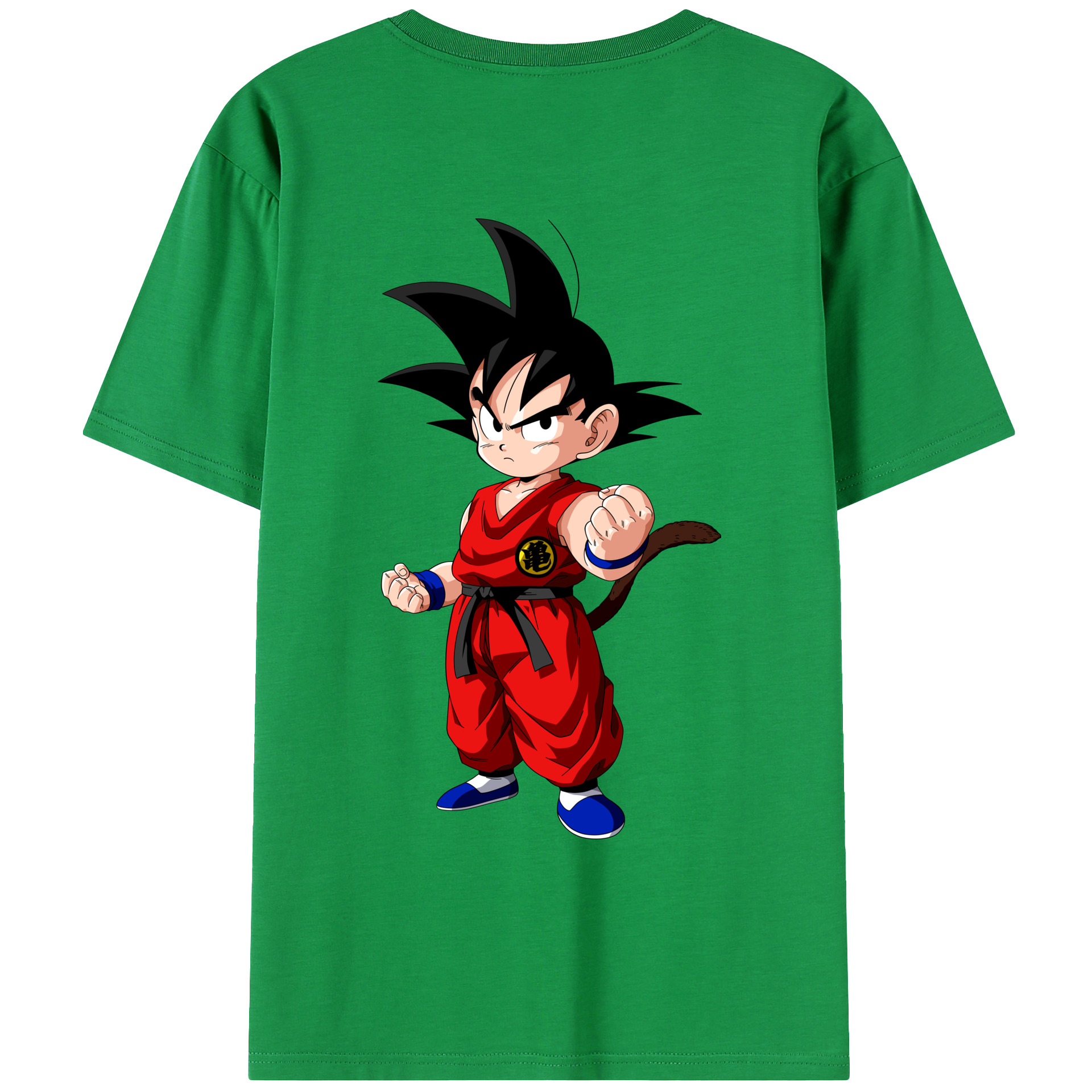 （画像用） ドラゴンボール 孫悟空（そん ごくう）Son Goku カカロット DRAGON BALL Kakarotto 綿100％ メンズ半袖Tシャツ（バックプリント） 通気性