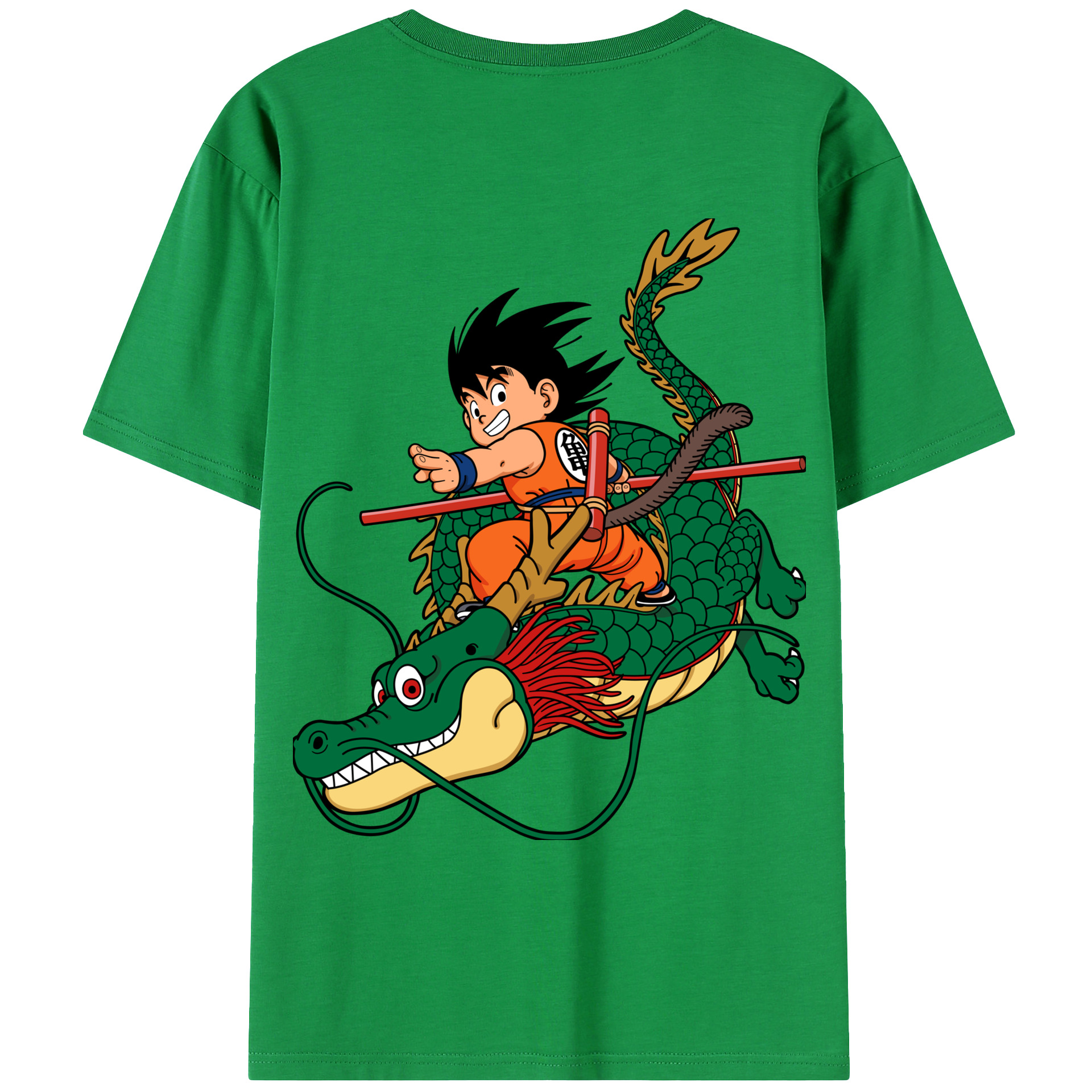 （画像用） ドラゴンボール 孫悟空（そん ごくう）Son Goku カカロット DRAGON BALL Kakarotto 綿100％ メンズ半袖Tシャツ（バックプリント） 通気性