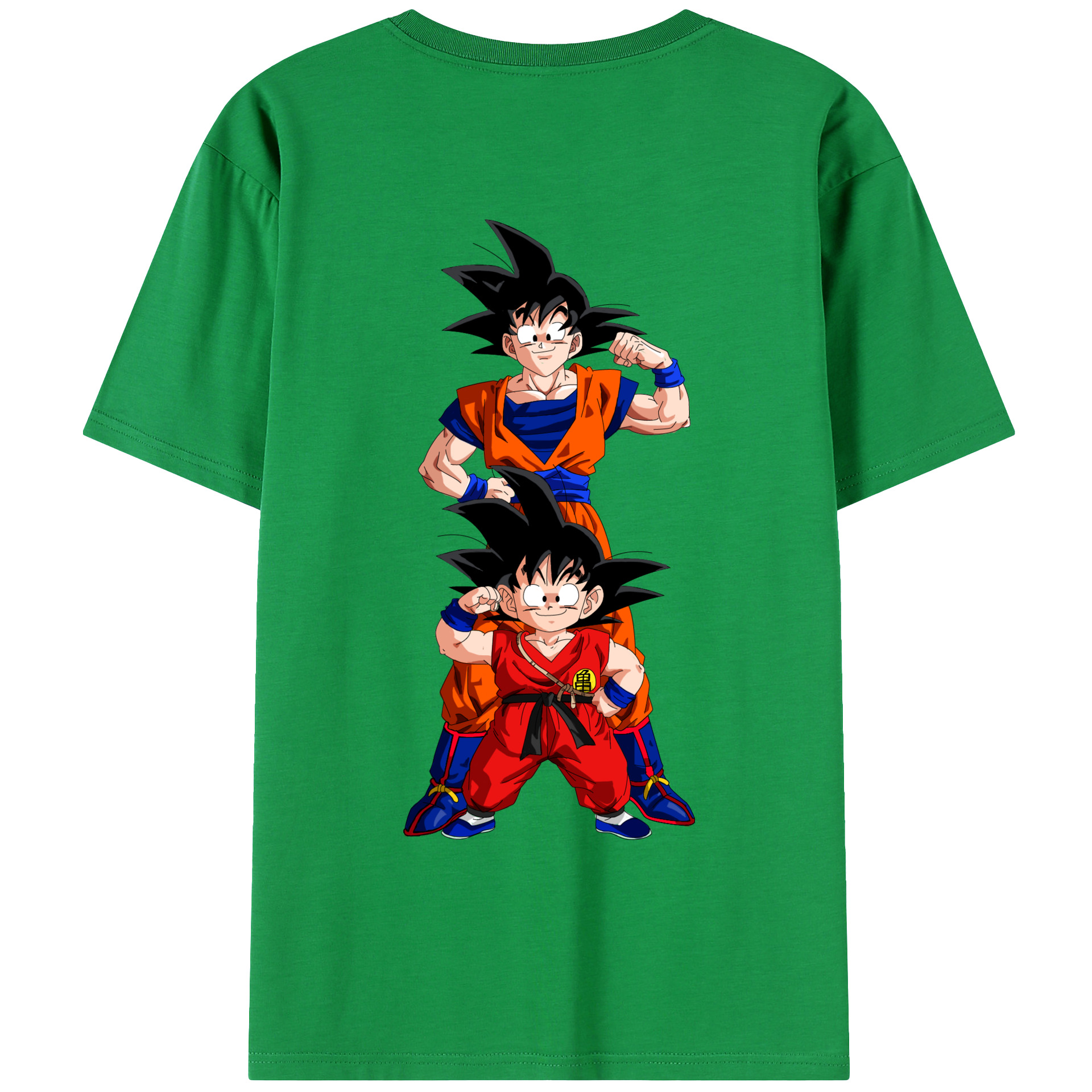 （画像用） ドラゴンボール 孫悟空（そん ごくう）Son Goku カカロット DRAGON BALL Kakarotto 綿100％ メンズ半袖Tシャツ（バックプリント） 通気性