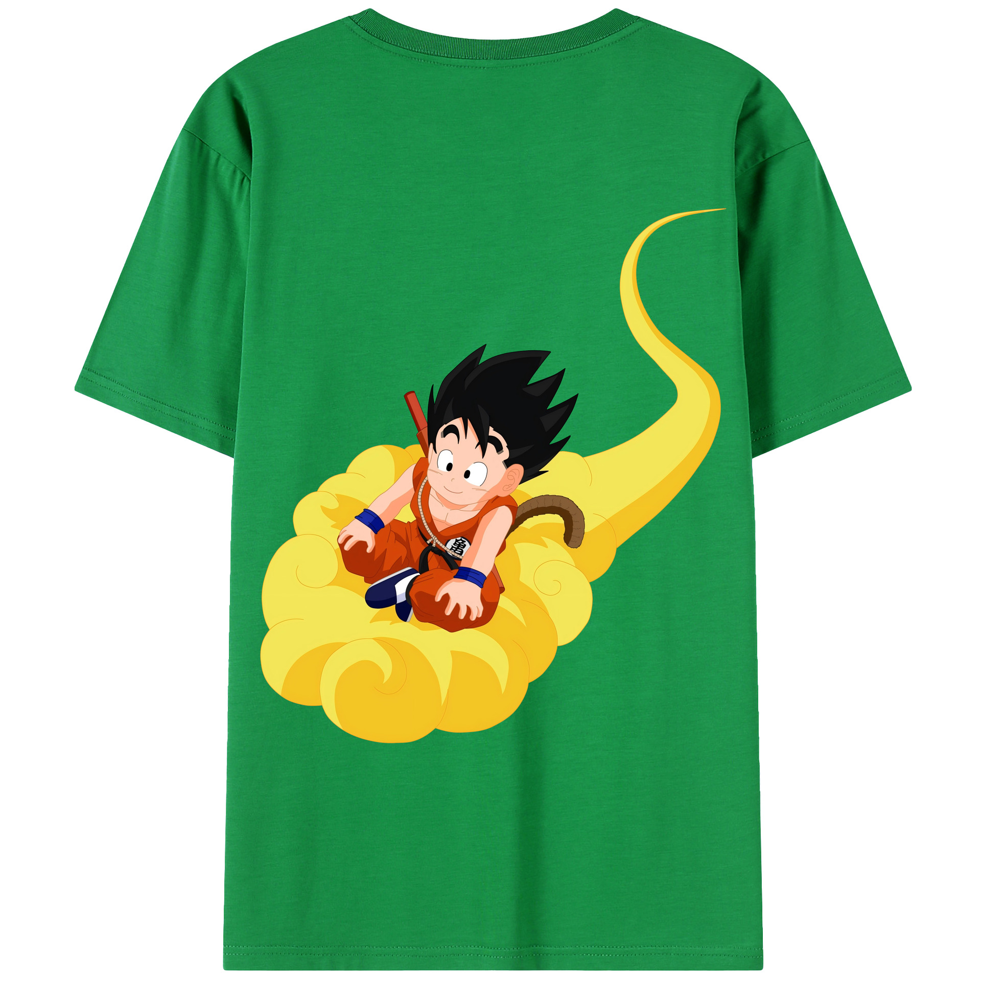 （画像用） ドラゴンボール 孫悟空（そん ごくう）Son Goku カカロット DRAGON BALL Kakarotto 綿100％ メンズ半袖Tシャツ（バックプリント） 通気性