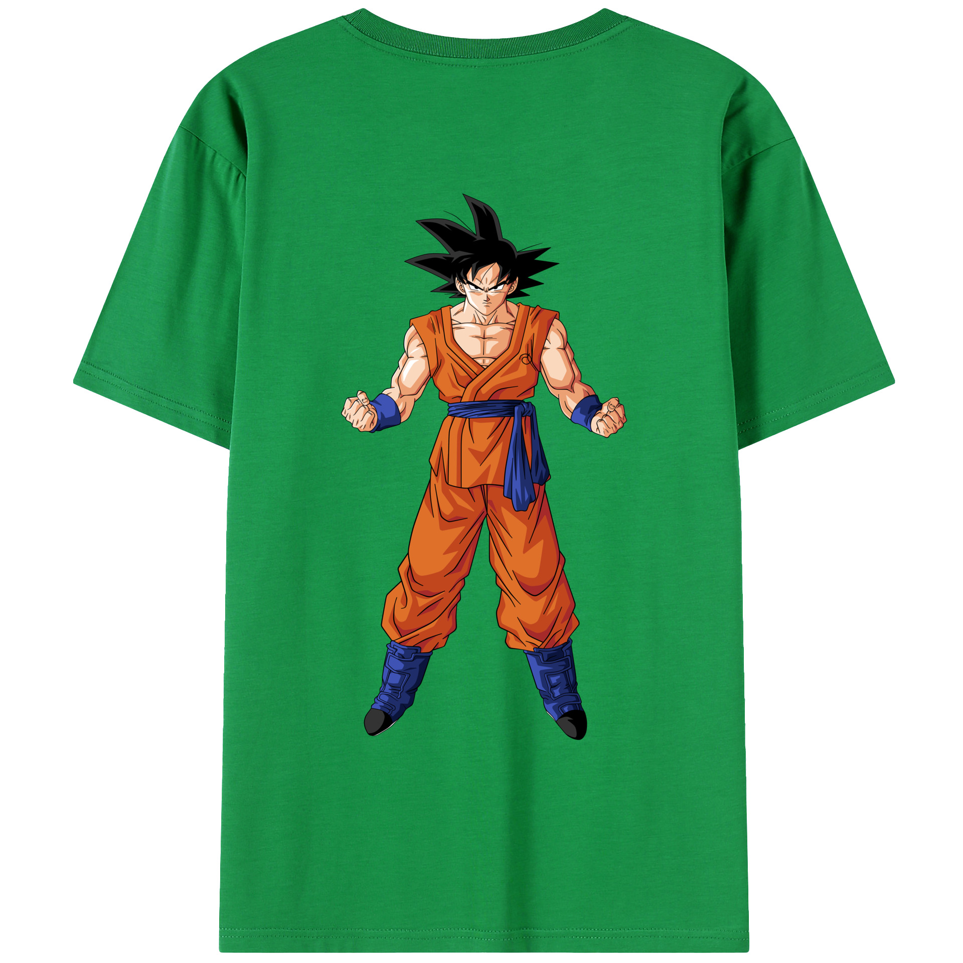 （画像用） ドラゴンボール 孫悟空（そん ごくう）Son Goku カカロット DRAGON BALL Kakarotto 綿100％ メンズ半袖Tシャツ（バックプリント） 通気性