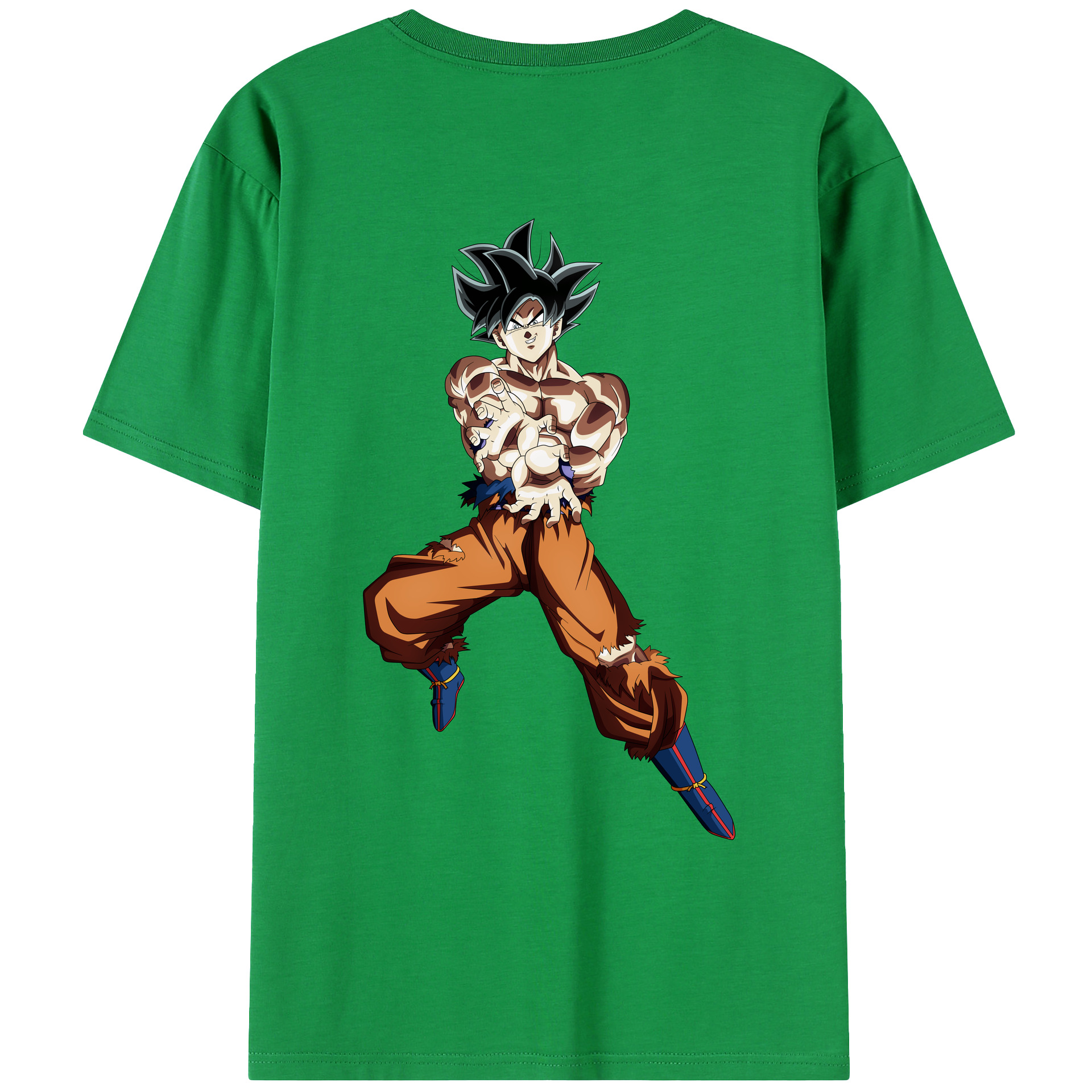 （画像用） ドラゴンボール 孫悟空（そん ごくう）Son Goku カカロット DRAGON BALL Kakarotto 綿100％ メンズ半袖Tシャツ（バックプリント） 通気性