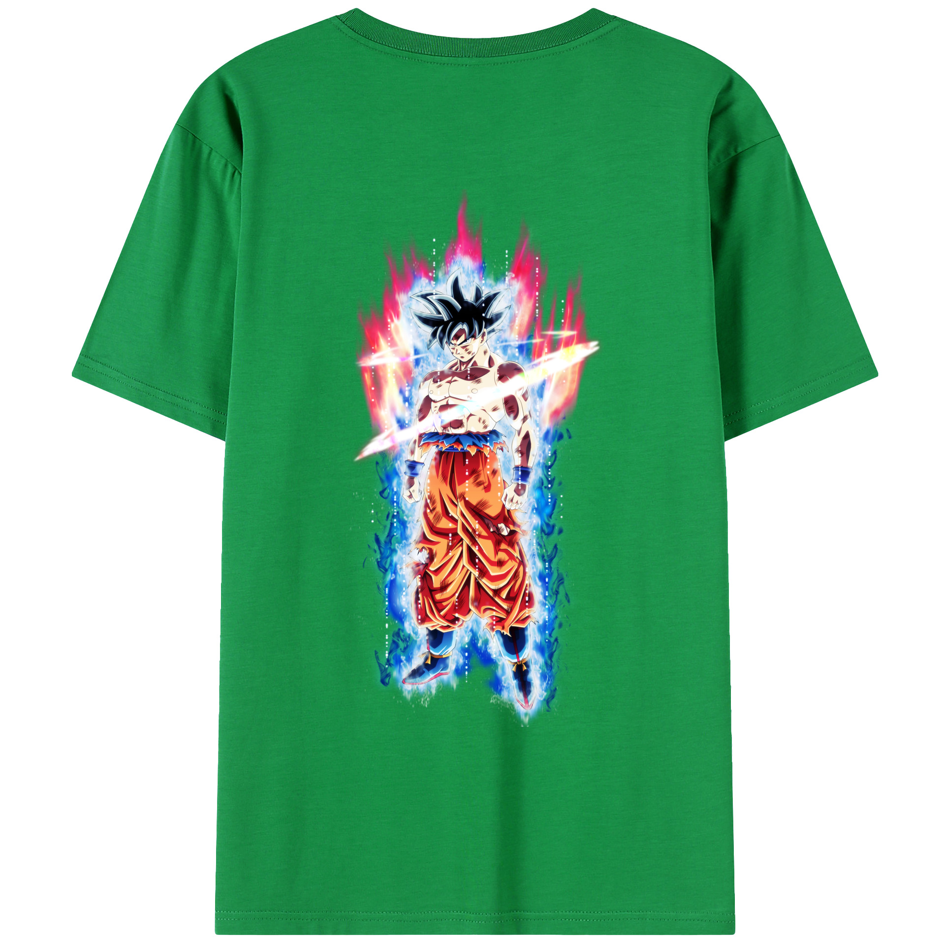 （画像用） ドラゴンボール 孫悟空（そん ごくう）Son Goku カカロット DRAGON BALL Kakarotto 綿100％ メンズ半袖Tシャツ（バックプリント） 通気性