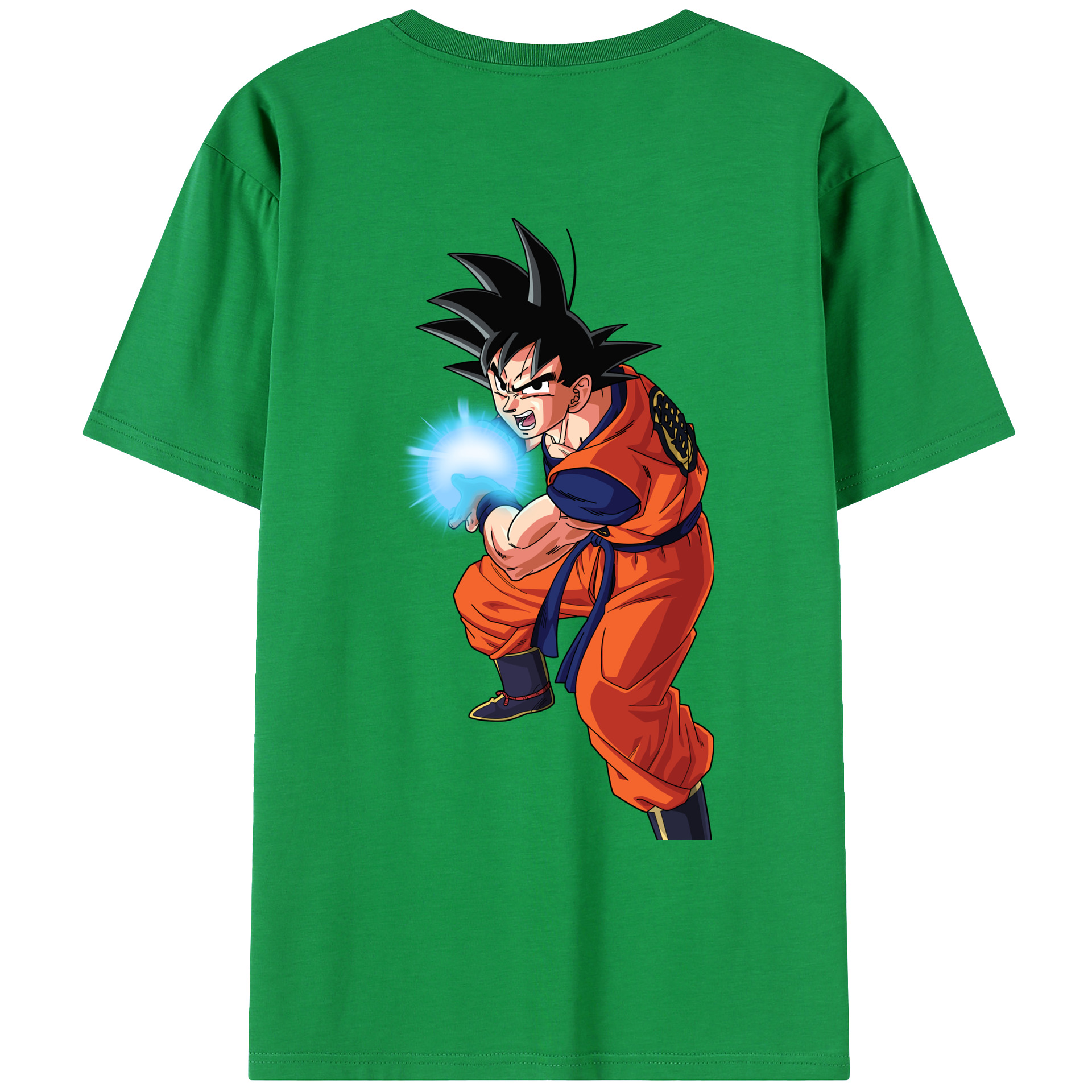 （画像用） ドラゴンボール 孫悟空（そん ごくう）Son Goku カカロット DRAGON BALL Kakarotto 綿100％ メンズ半袖Tシャツ（バックプリント） 通気性