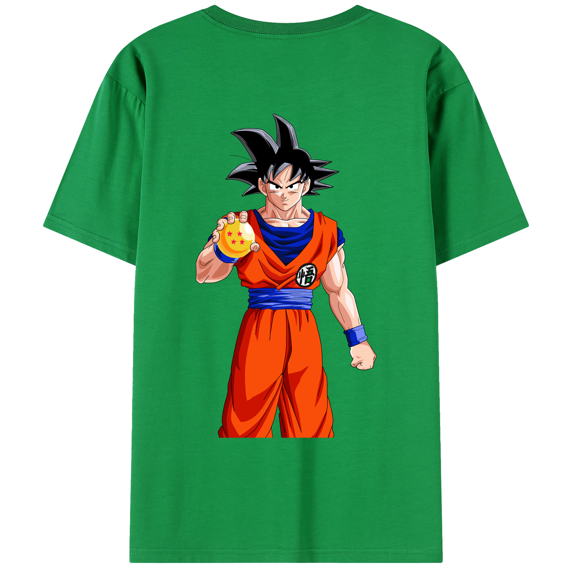 （画像用） ドラゴンボール 孫悟空（そん ごくう）Son Goku カカロット DRAGON BALL Kakarotto 綿100％ メンズ半袖Tシャツ（バックプリント） 通気性