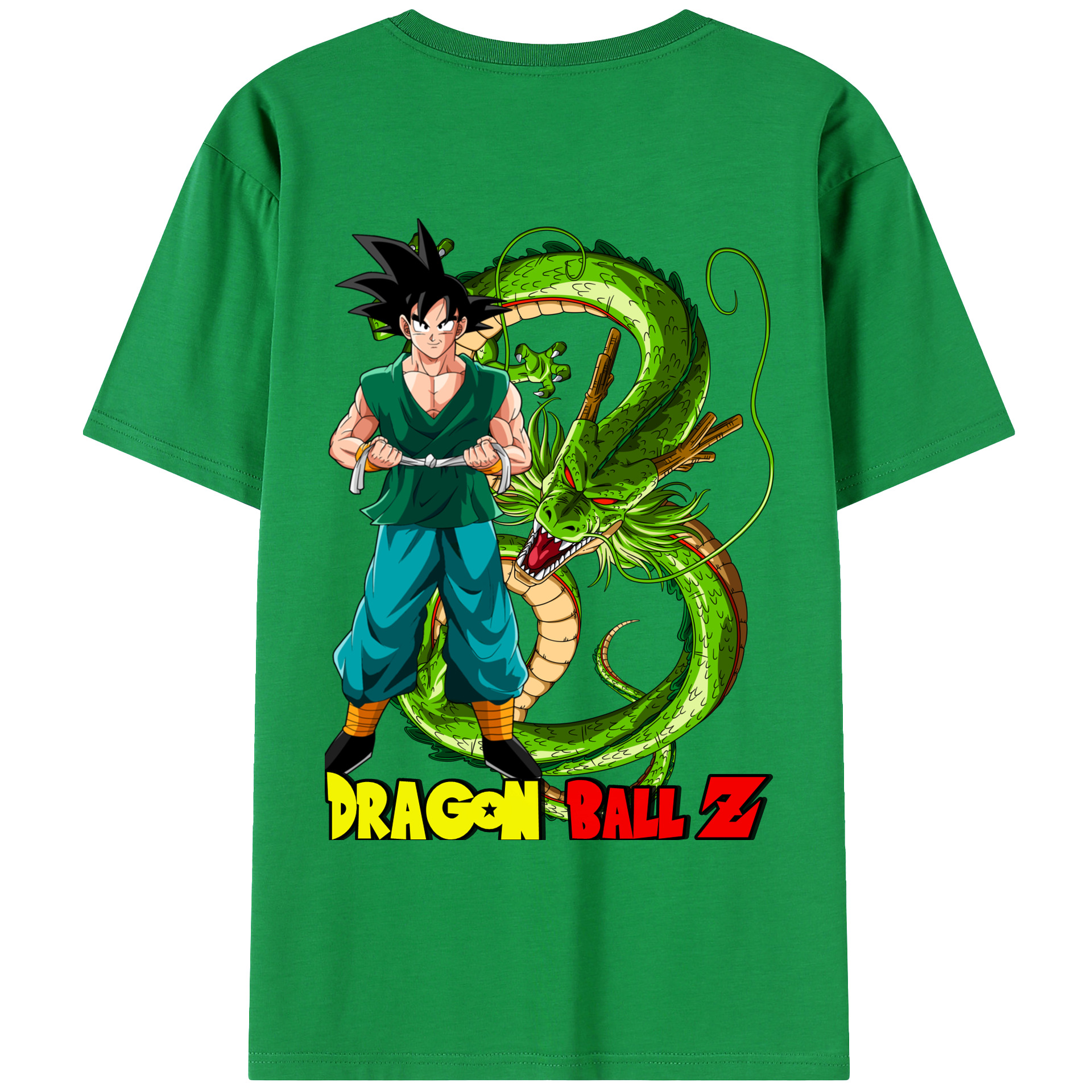 （画像用） ドラゴンボール 孫悟空（そん ごくう）Son Goku カカロット DRAGON BALL Kakarotto 綿100％ メンズ半袖Tシャツ（バックプリント） 通気性