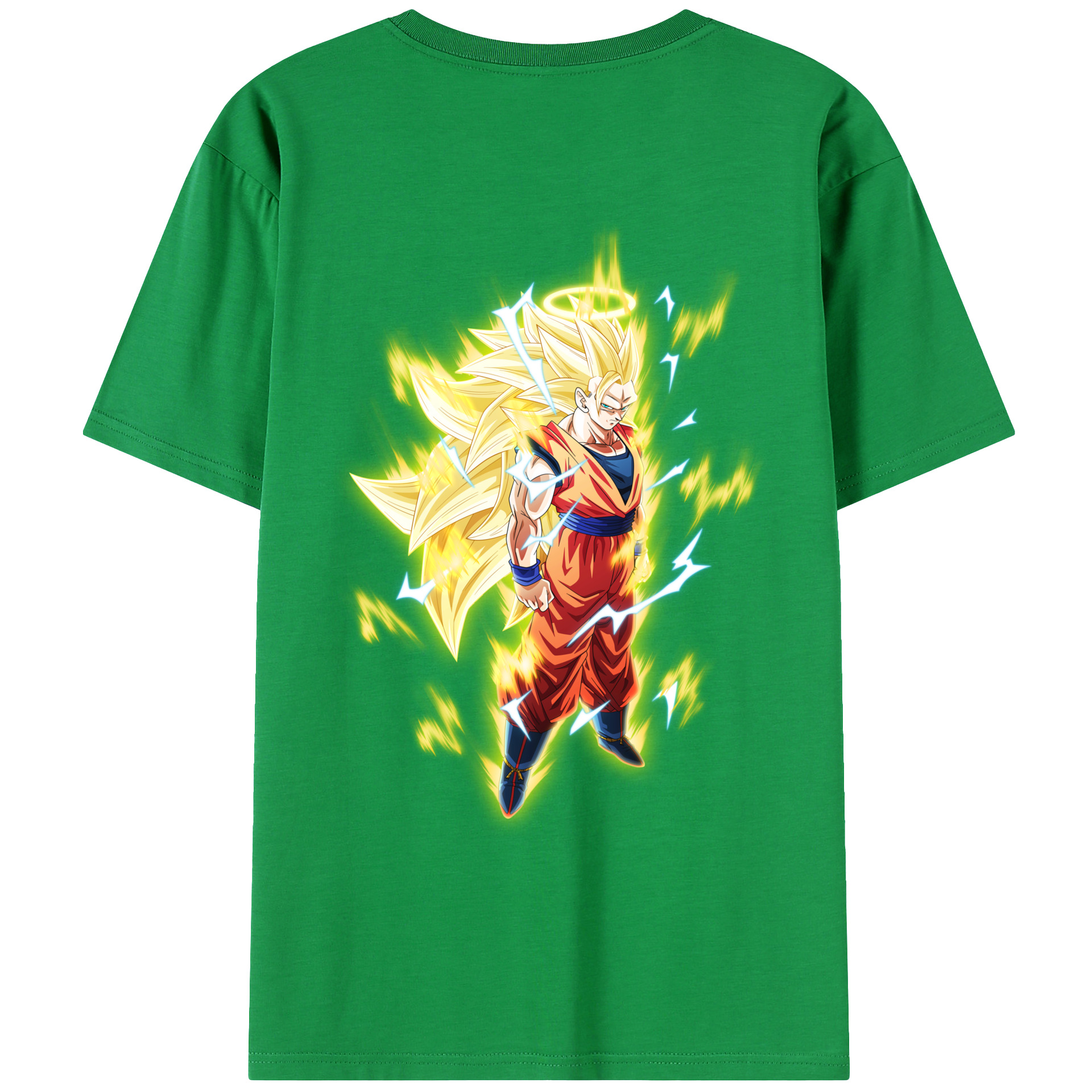 （画像用） ドラゴンボール 孫悟空（そん ごくう）Son Goku カカロット DRAGON BALL Kakarotto 綿100％ メンズ半袖Tシャツ（バックプリント） 通気性