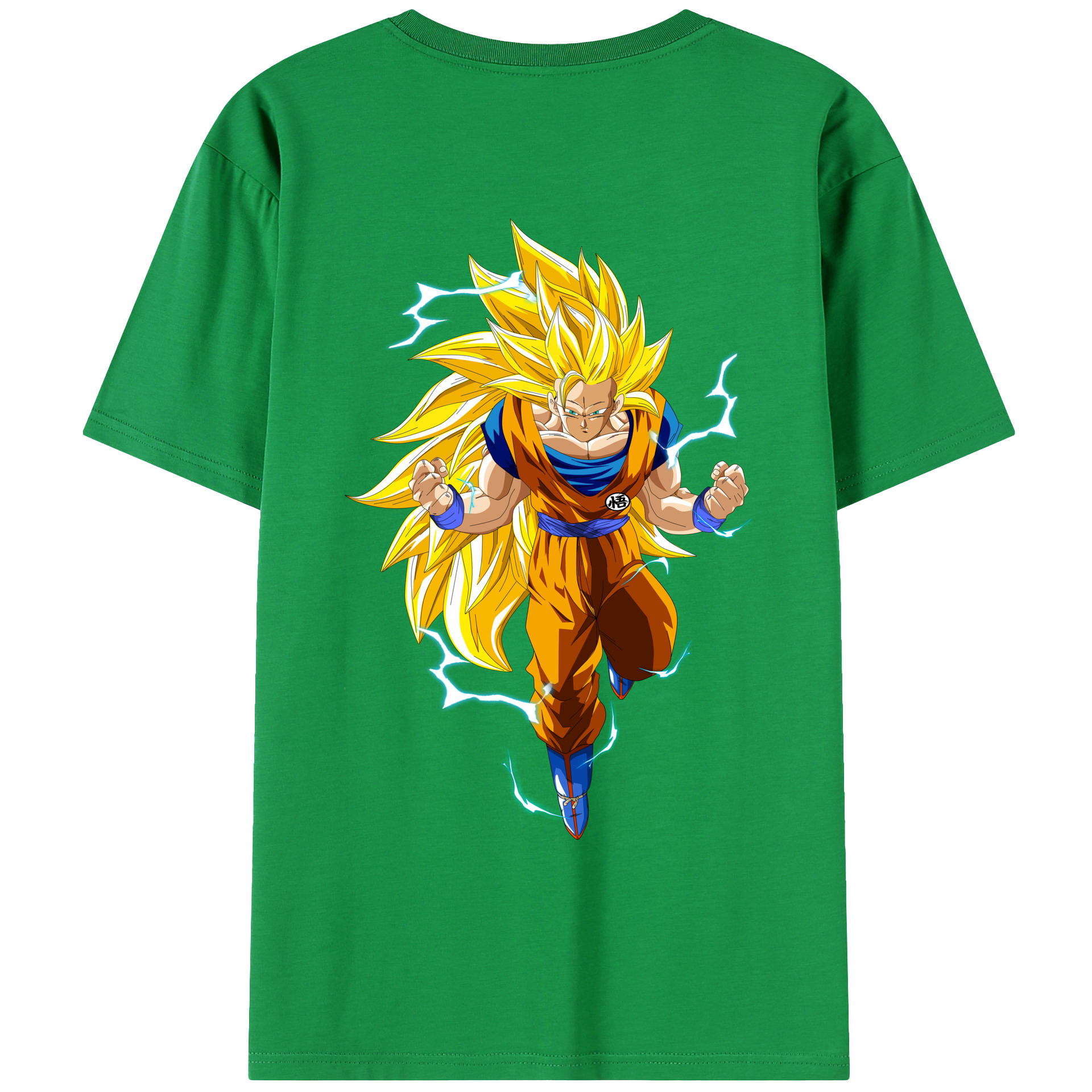（画像用） ドラゴンボール 孫悟空（そん ごくう）Son Goku カカロット DRAGON BALL Kakarotto 綿100％ メンズ半袖Tシャツ（バックプリント） 通気性