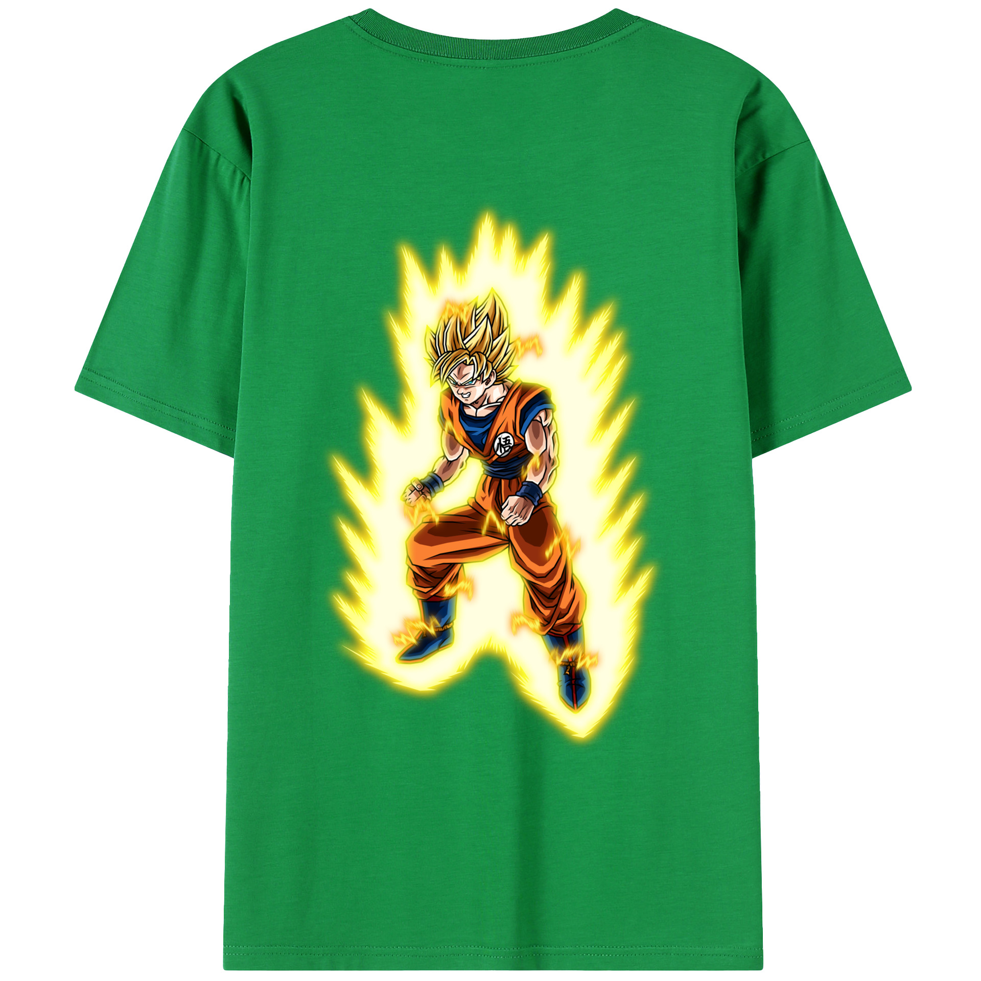 （画像用） ドラゴンボール 孫悟空（そん ごくう）Son Goku カカロット DRAGON BALL Kakarotto 綿100％ メンズ半袖Tシャツ（バックプリント） 通気性