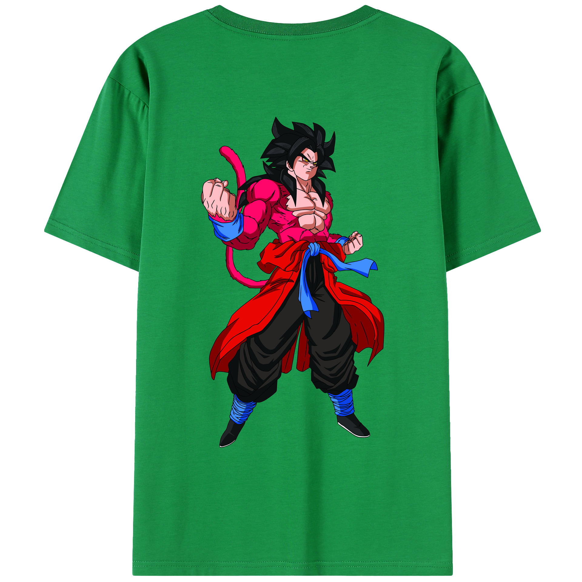 （画像用） ドラゴンボール 孫悟空（そん ごくう）Son Goku カカロット DRAGON BALL Kakarotto 綿100％ メンズ半袖Tシャツ（バックプリント） 通気性
