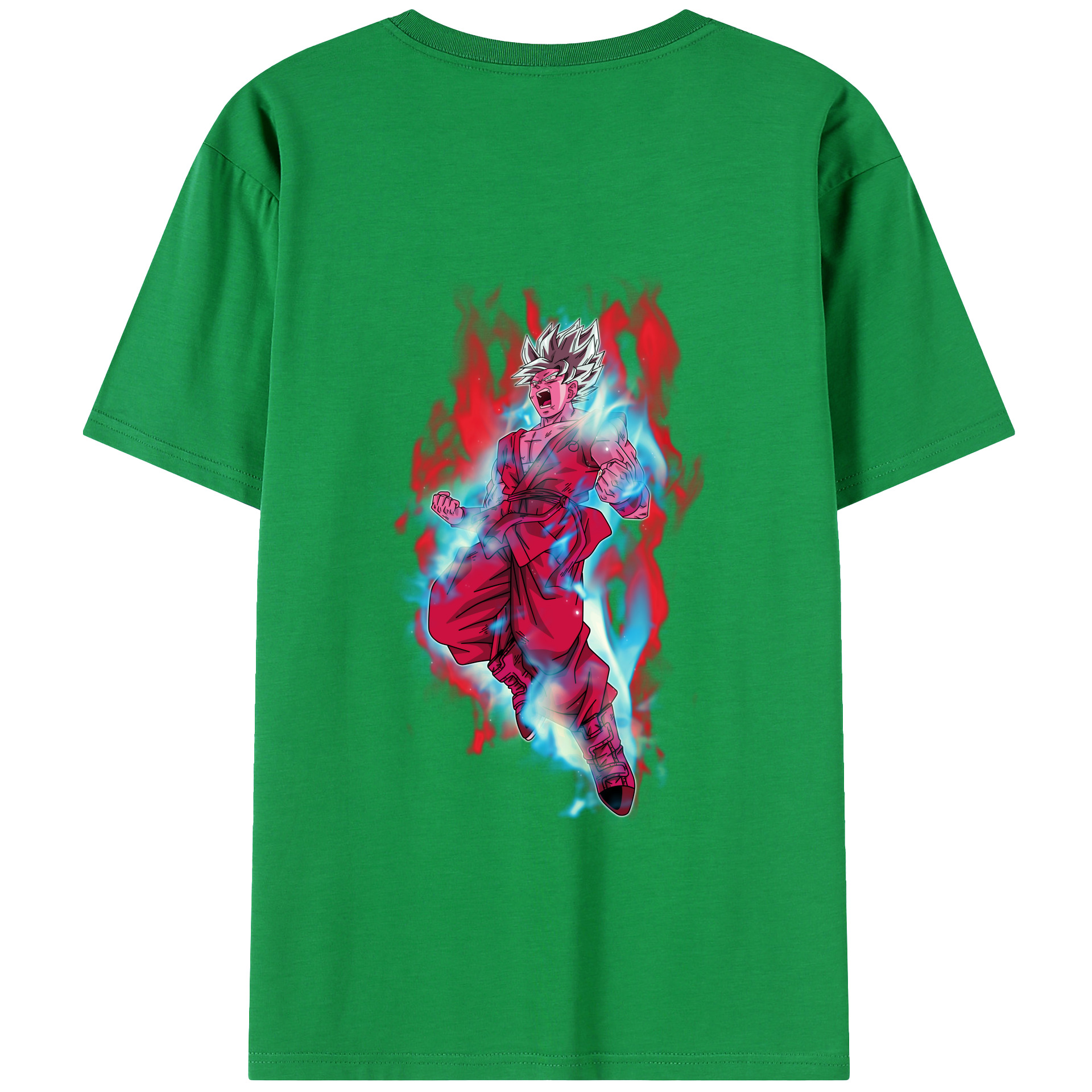 （画像用） ドラゴンボール 孫悟空（そん ごくう）Son Goku カカロット DRAGON BALL Kakarotto 綿100％ メンズ半袖Tシャツ（バックプリント） 通気性
