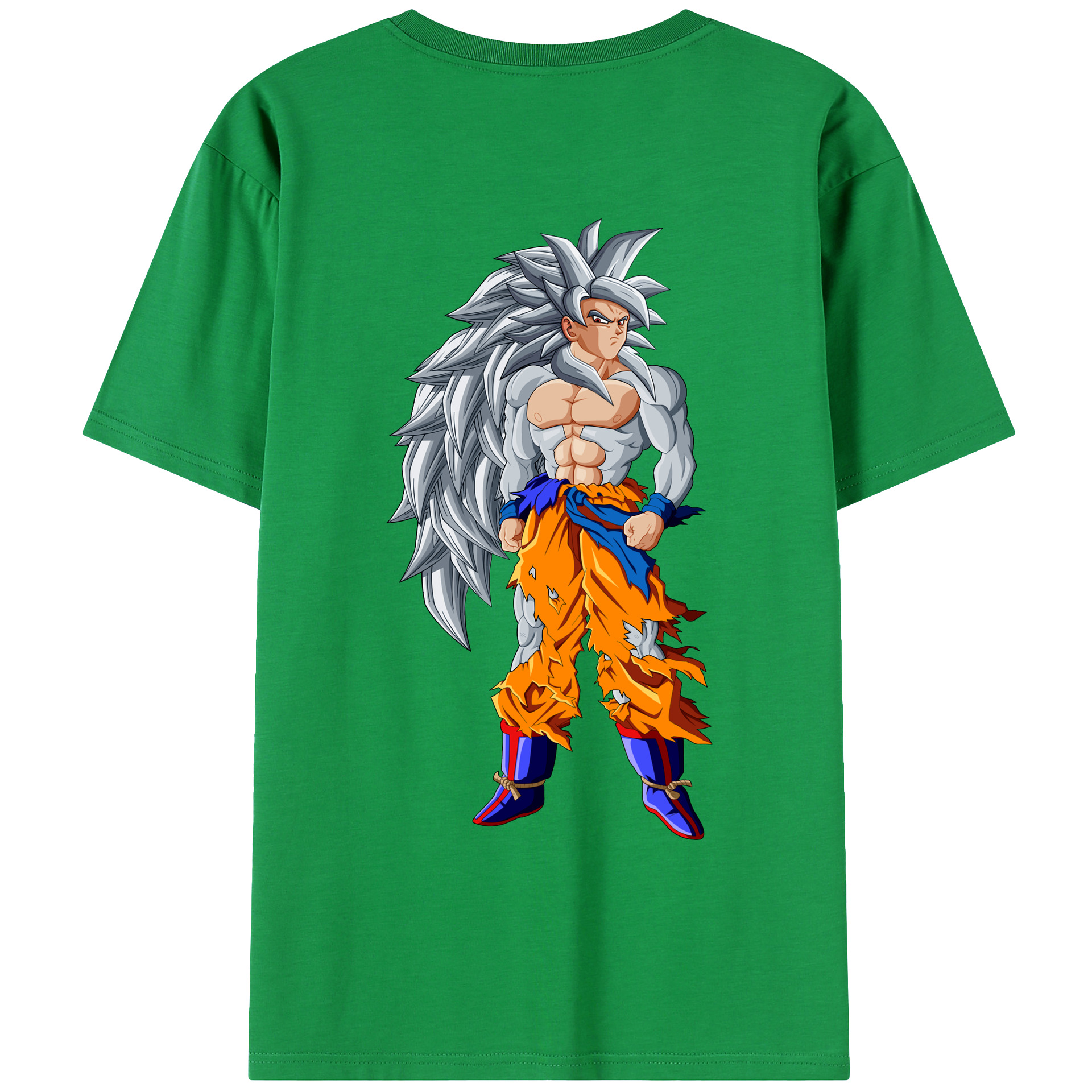（画像用） ドラゴンボール 孫悟空（そん ごくう）Son Goku カカロット DRAGON BALL Kakarotto 綿100％ メンズ半袖Tシャツ（バックプリント） 通気性