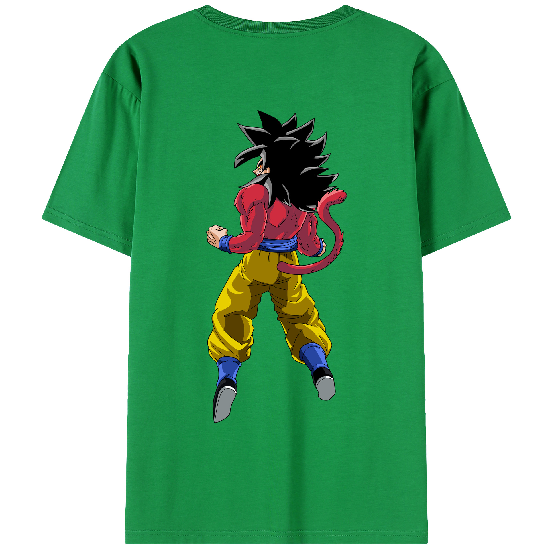 （画像用） ドラゴンボール 孫悟空（そん ごくう）Son Goku カカロット DRAGON BALL Kakarotto 綿100％ メンズ半袖Tシャツ（バックプリント） 通気性