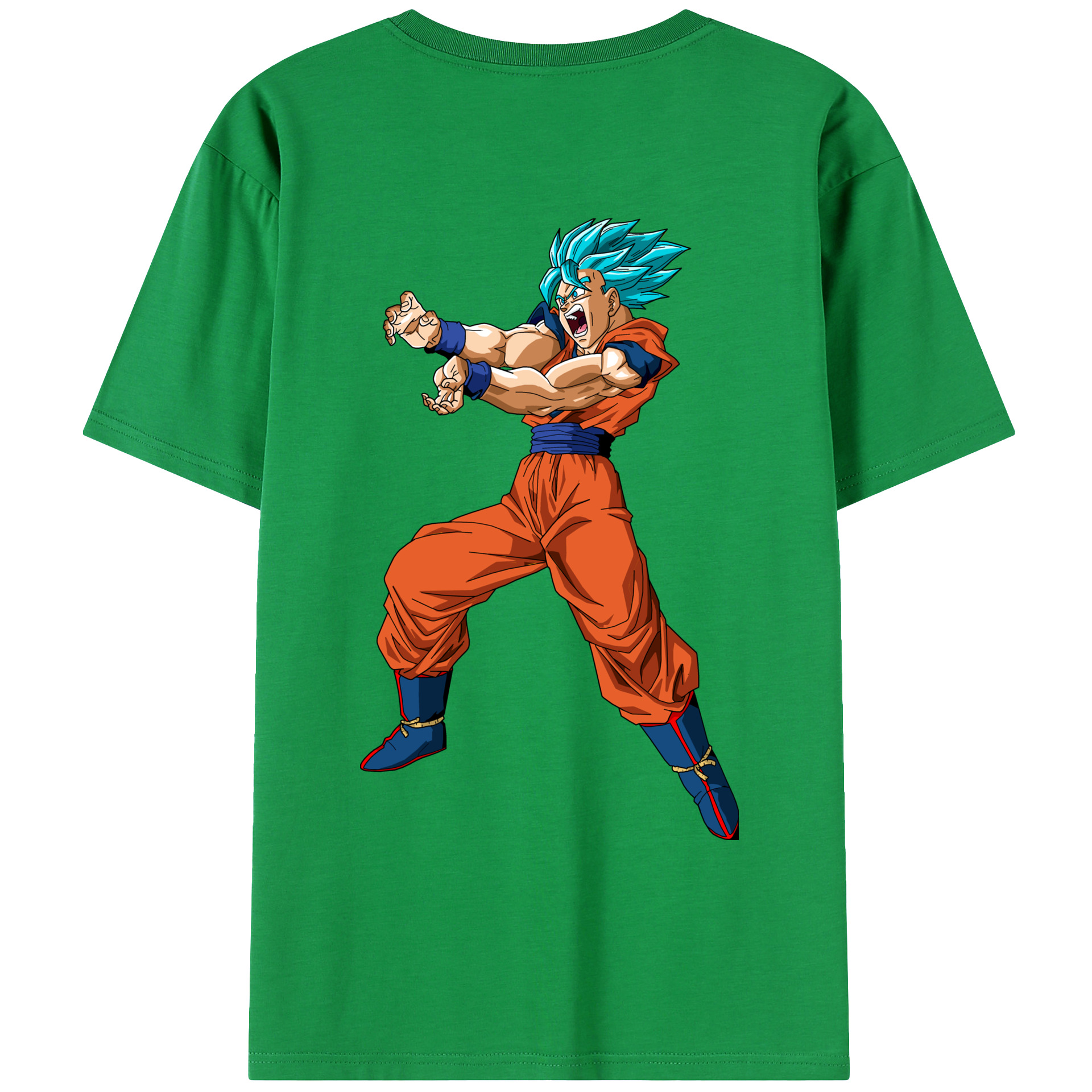 （画像用） ドラゴンボール 孫悟空（そん ごくう）Son Goku カカロット DRAGON BALL Kakarotto 綿100％ メンズ半袖Tシャツ（バックプリント） 通気性