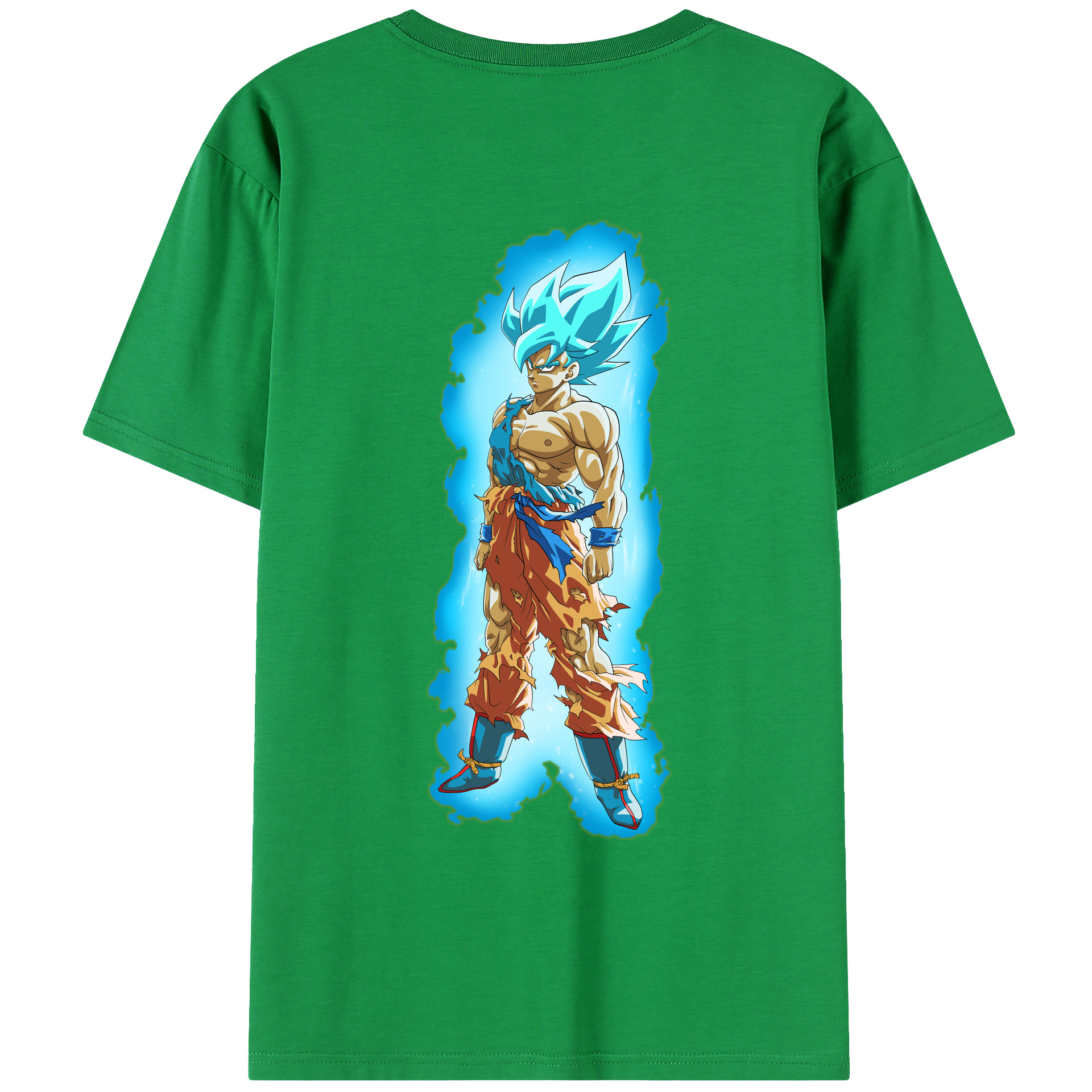 （画像用） ドラゴンボール 孫悟空（そん ごくう）Son Goku カカロット DRAGON BALL Kakarotto 綿100％ メンズ半袖Tシャツ（バックプリント） 通気性