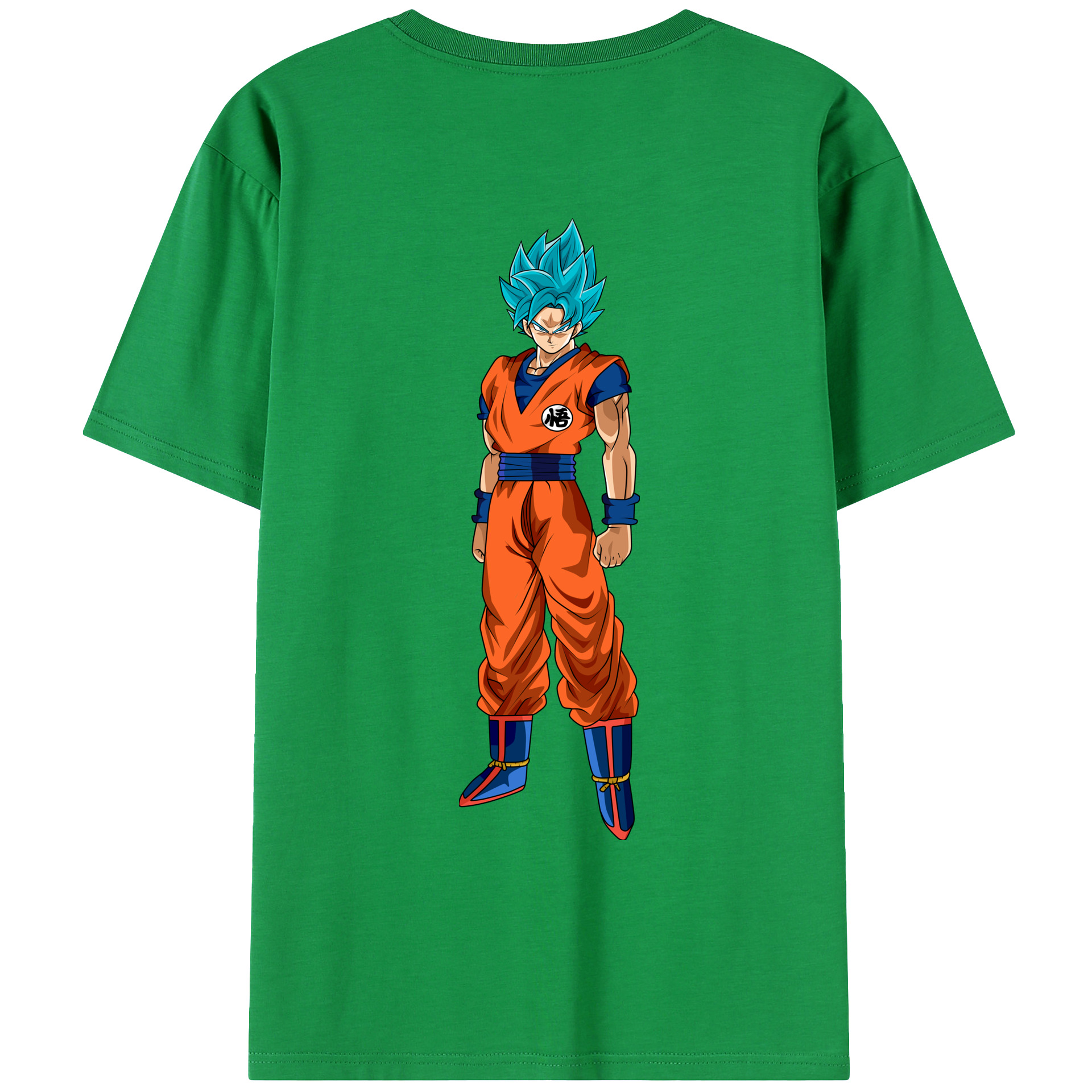 （画像用） ドラゴンボール 孫悟空（そん ごくう）Son Goku カカロット DRAGON BALL Kakarotto 綿100％ メンズ半袖Tシャツ（バックプリント） 通気性