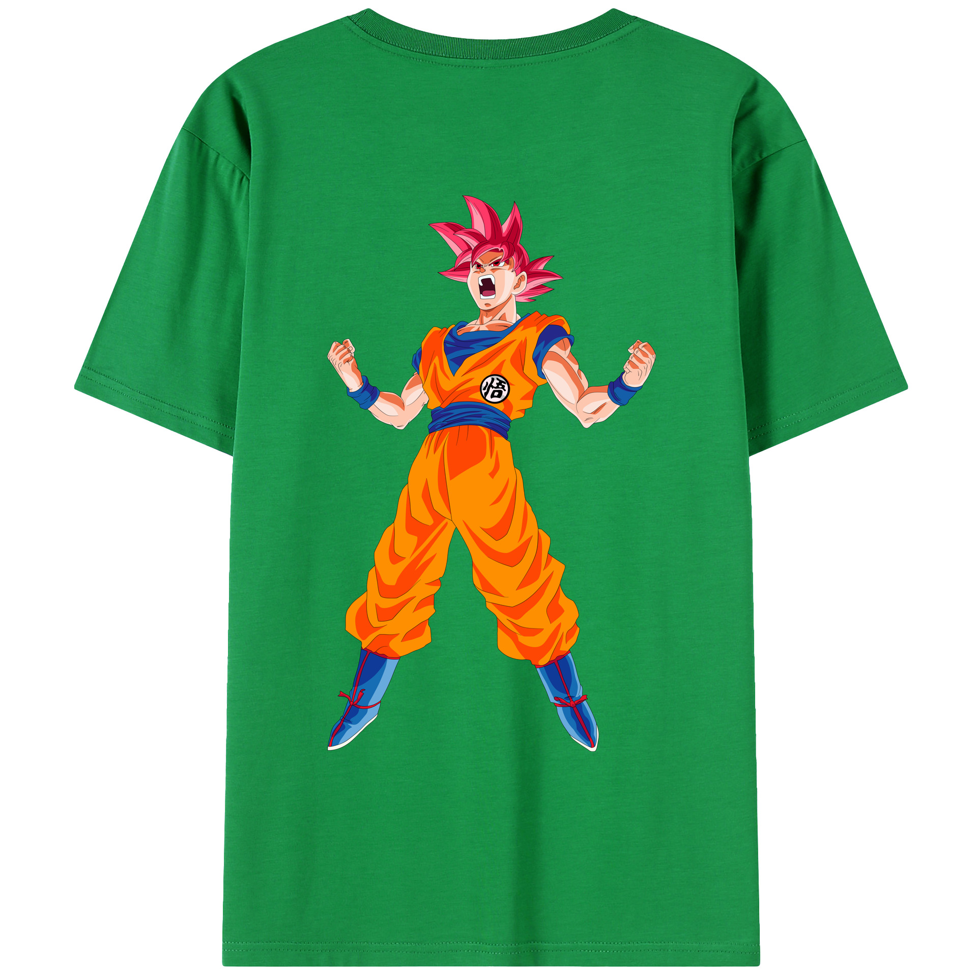 （画像用） ドラゴンボール 孫悟空（そん ごくう）Son Goku カカロット DRAGON BALL Kakarotto 綿100％ メンズ半袖Tシャツ（バックプリント） 通気性