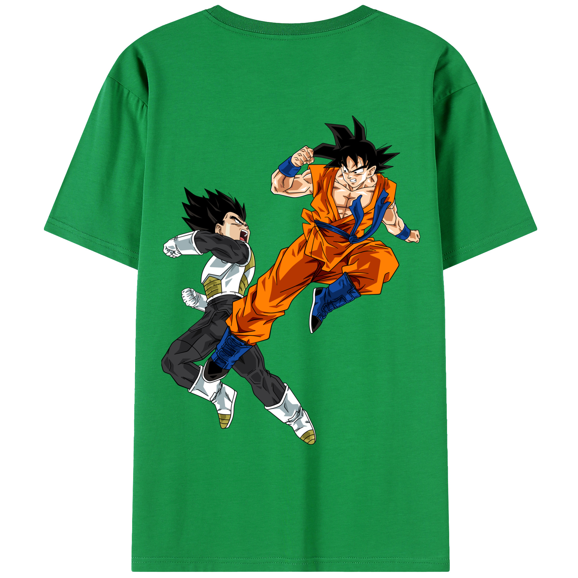 （画像用） ドラゴンボール 孫悟空（そん ごくう）Son Goku カカロット DRAGON BALL Kakarotto 綿100％ メンズ半袖Tシャツ（バックプリント） 通気性