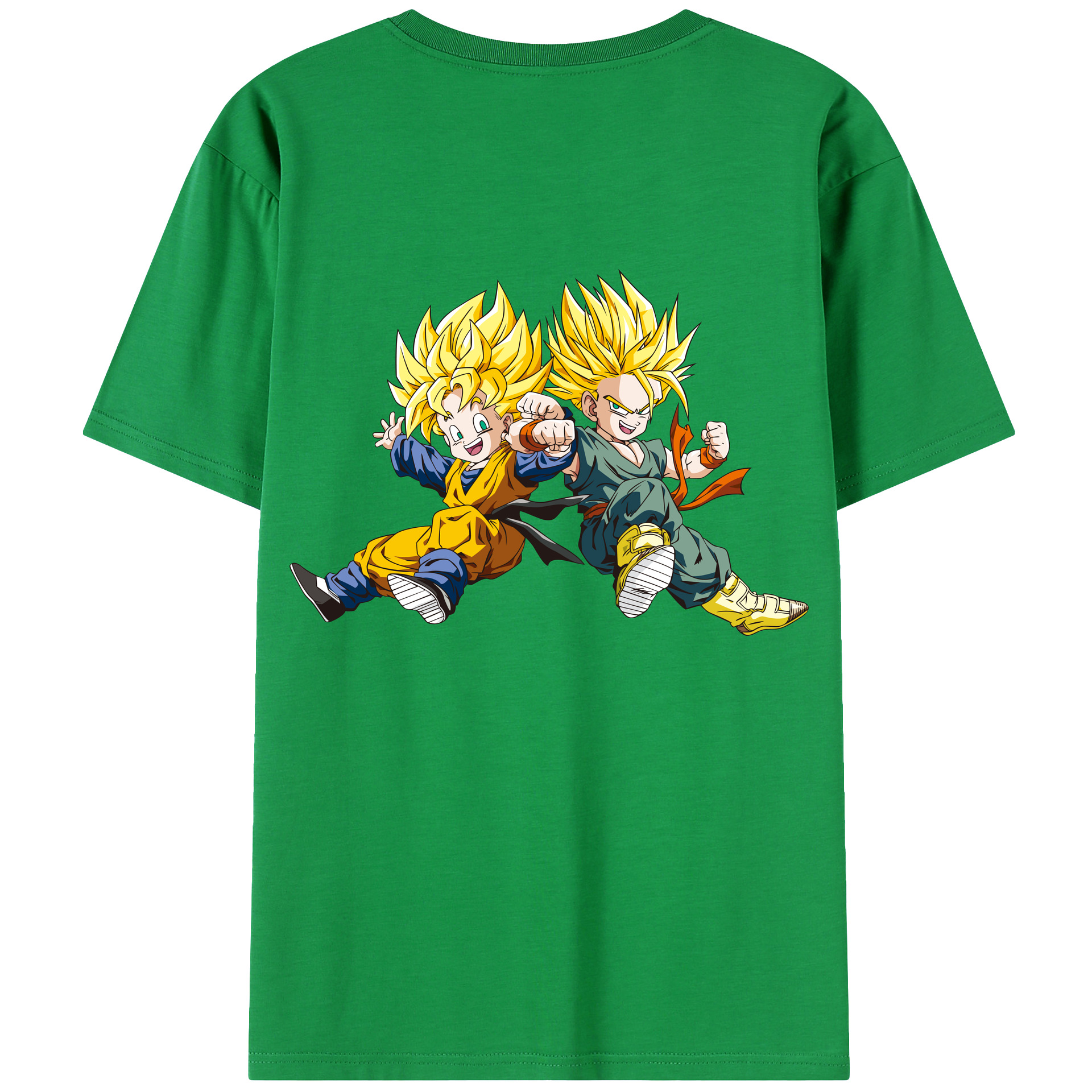 （画像用） ドラゴンボール 孫悟空（そん ごくう）Son Goku カカロット DRAGON BALL Kakarotto 綿100％ メンズ半袖Tシャツ（バックプリント） 通気性