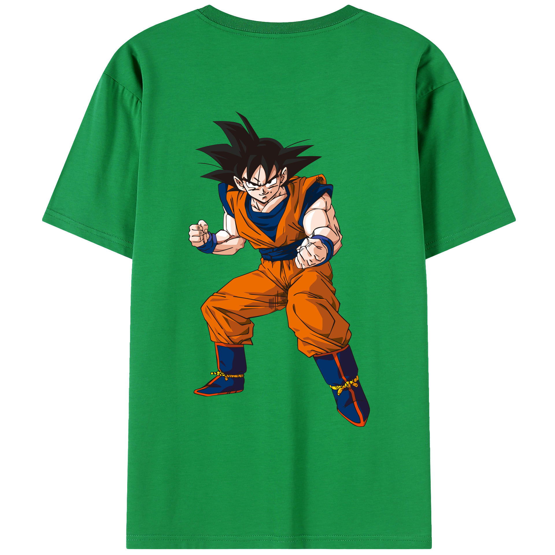 （画像用） ドラゴンボール 孫悟空（そん ごくう）Son Goku カカロット DRAGON BALL Kakarotto 綿100％ メンズ半袖Tシャツ（バックプリント） 通気性