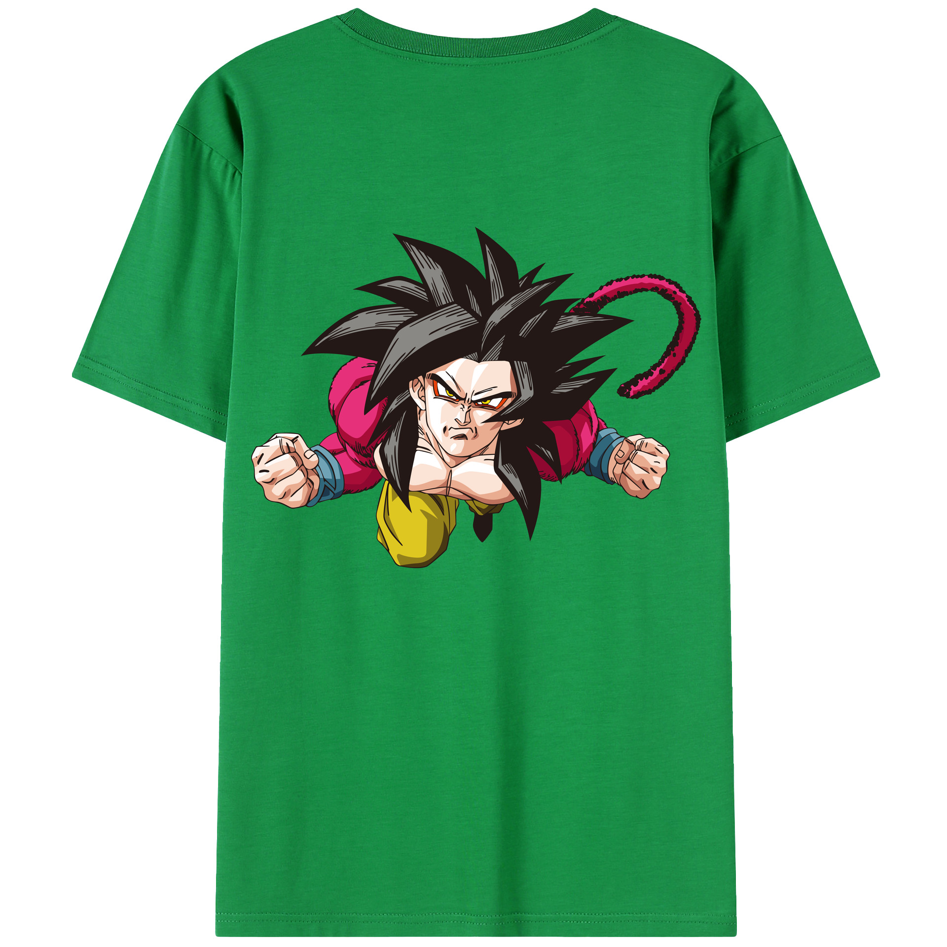 （画像用） ドラゴンボール 孫悟空（そん ごくう）Son Goku カカロット DRAGON BALL Kakarotto 綿100％ メンズ半袖Tシャツ（バックプリント） 通気性
