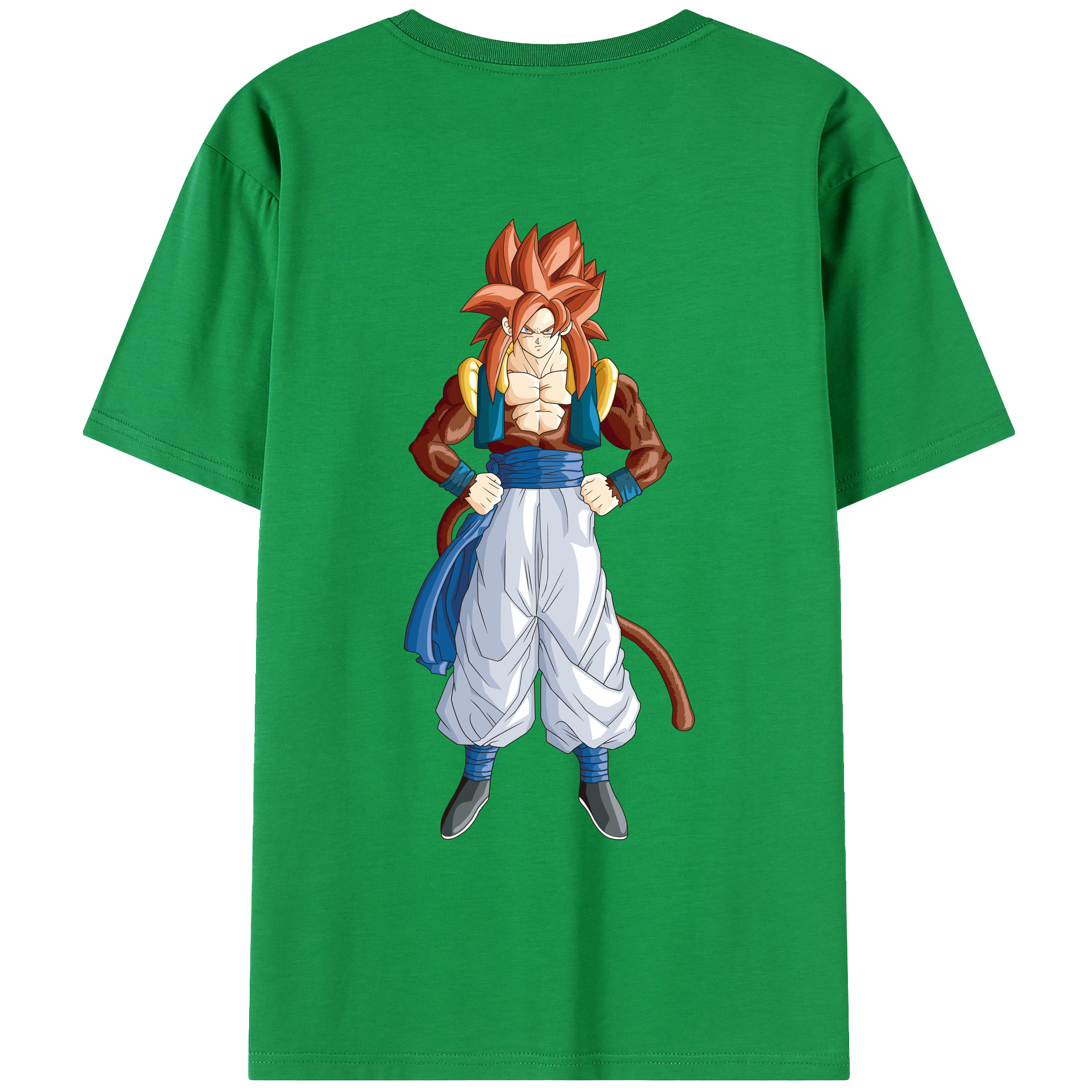 （画像用） ドラゴンボール 孫悟空（そん ごくう）Son Goku カカロット DRAGON BALL Kakarotto 綿100％ メンズ半袖Tシャツ（バックプリント） 通気性