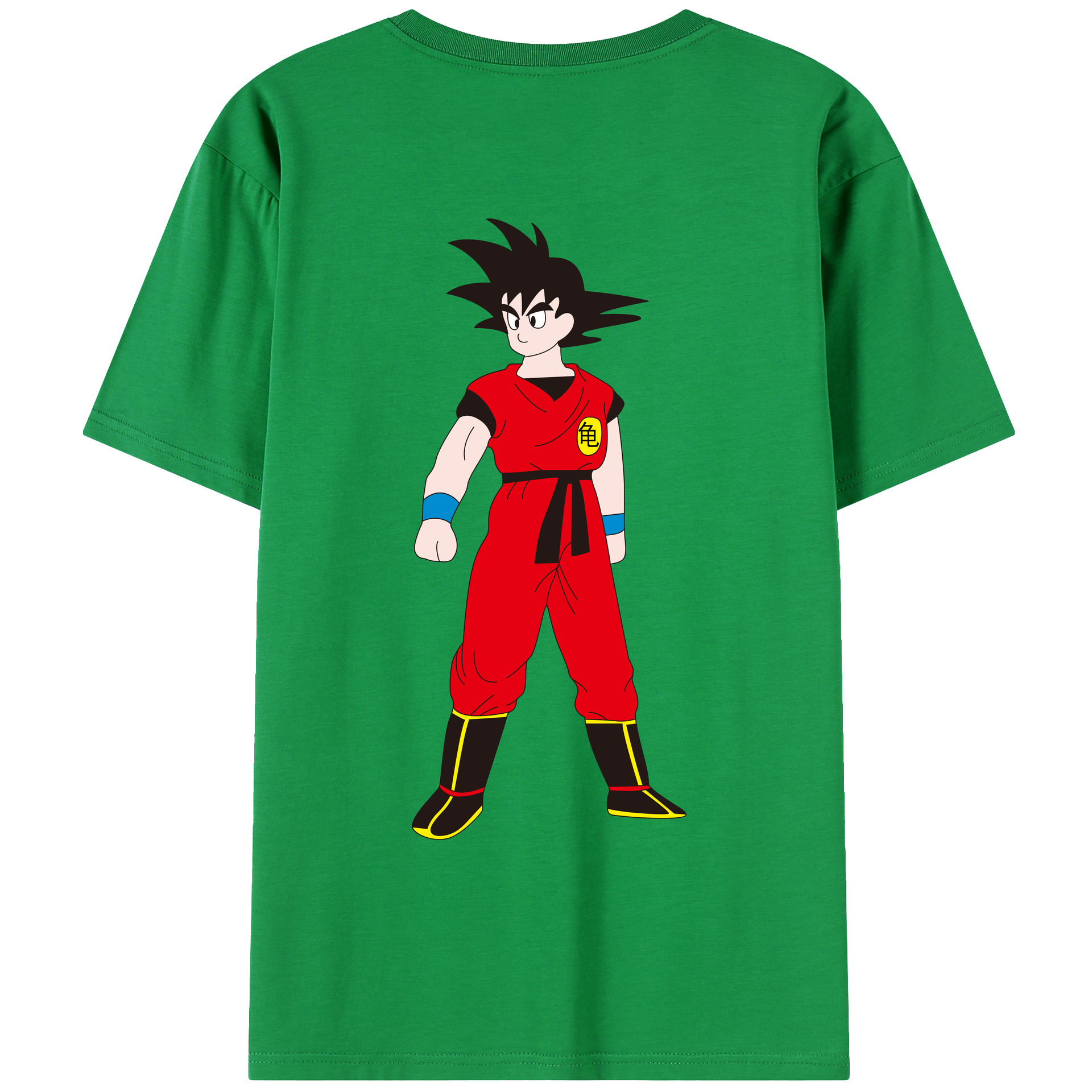 （画像用） ドラゴンボール 孫悟空（そん ごくう）Son Goku カカロット DRAGON BALL Kakarotto 綿100％ メンズ半袖Tシャツ（バックプリント） 通気性