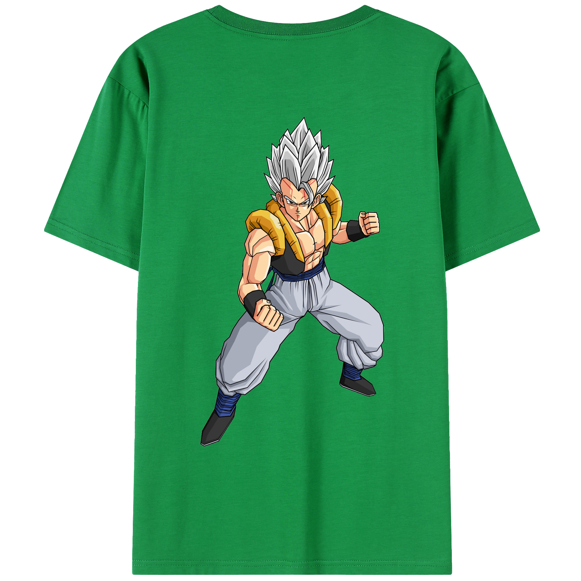 （画像用） ドラゴンボール ベジータ四世（Bejīta Yonsei）DRAGON BALL Vegeta IV 綿100％ メンズ半袖Tシャツ（バックプリント） 通気性