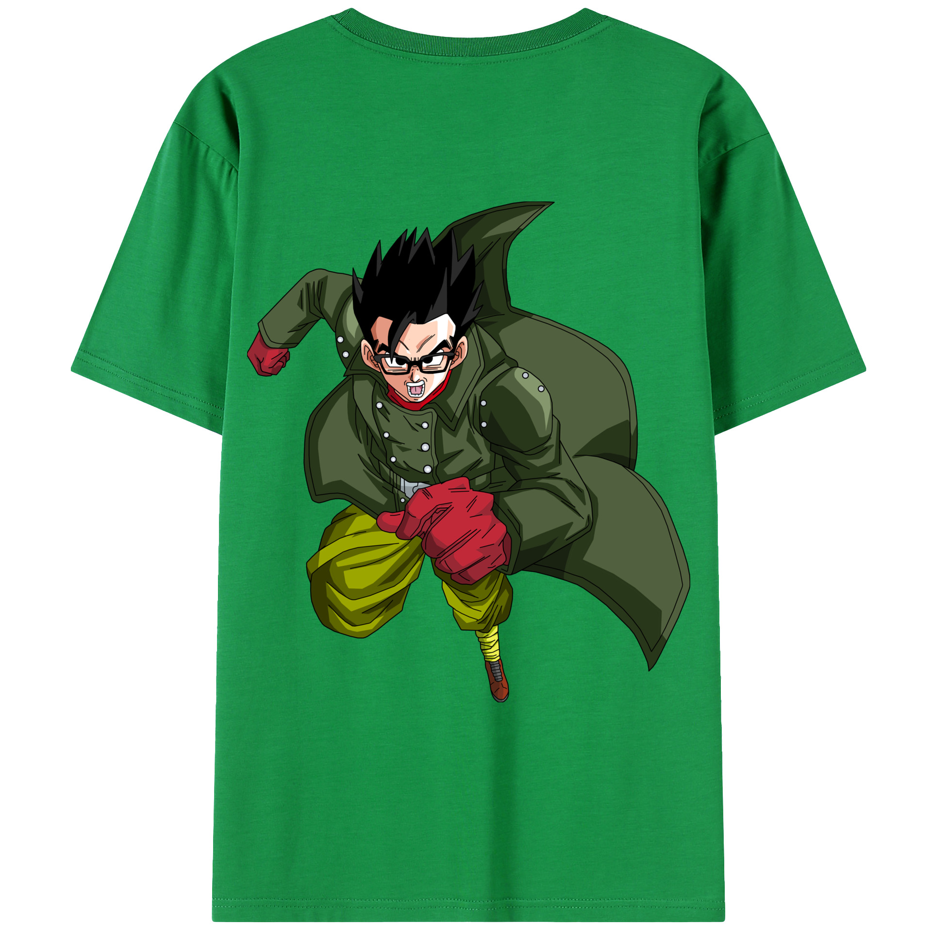 （画像用） ドラゴンボール 孫 悟飯（そんごはん）DRAGON BALL Son Gohan 綿100％ メンズ半袖Tシャツ（バックプリント） 通気性
