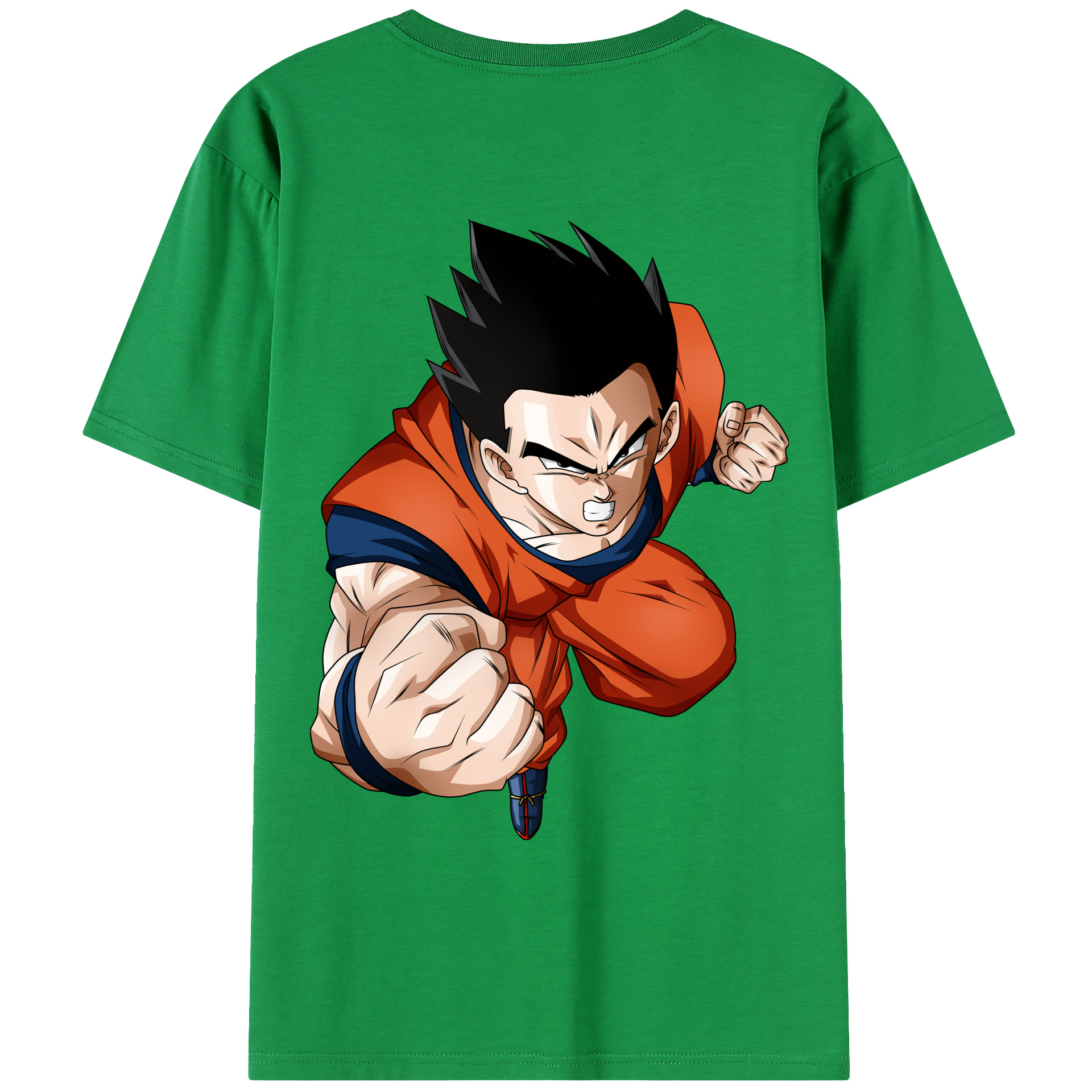 （画像用） ドラゴンボール 孫 悟飯（そんごはん）DRAGON BALL Son Gohan 綿100％ メンズ半袖Tシャツ（バックプリント） 通気性