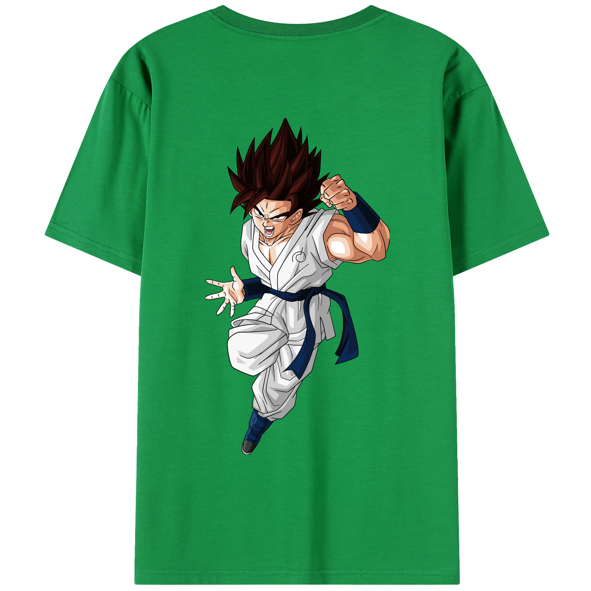 （画像用） ドラゴンボール 孫 悟飯（そんごはん）DRAGON BALL Son Gohan 綿100％ メンズ半袖Tシャツ（バックプリント） 通気性