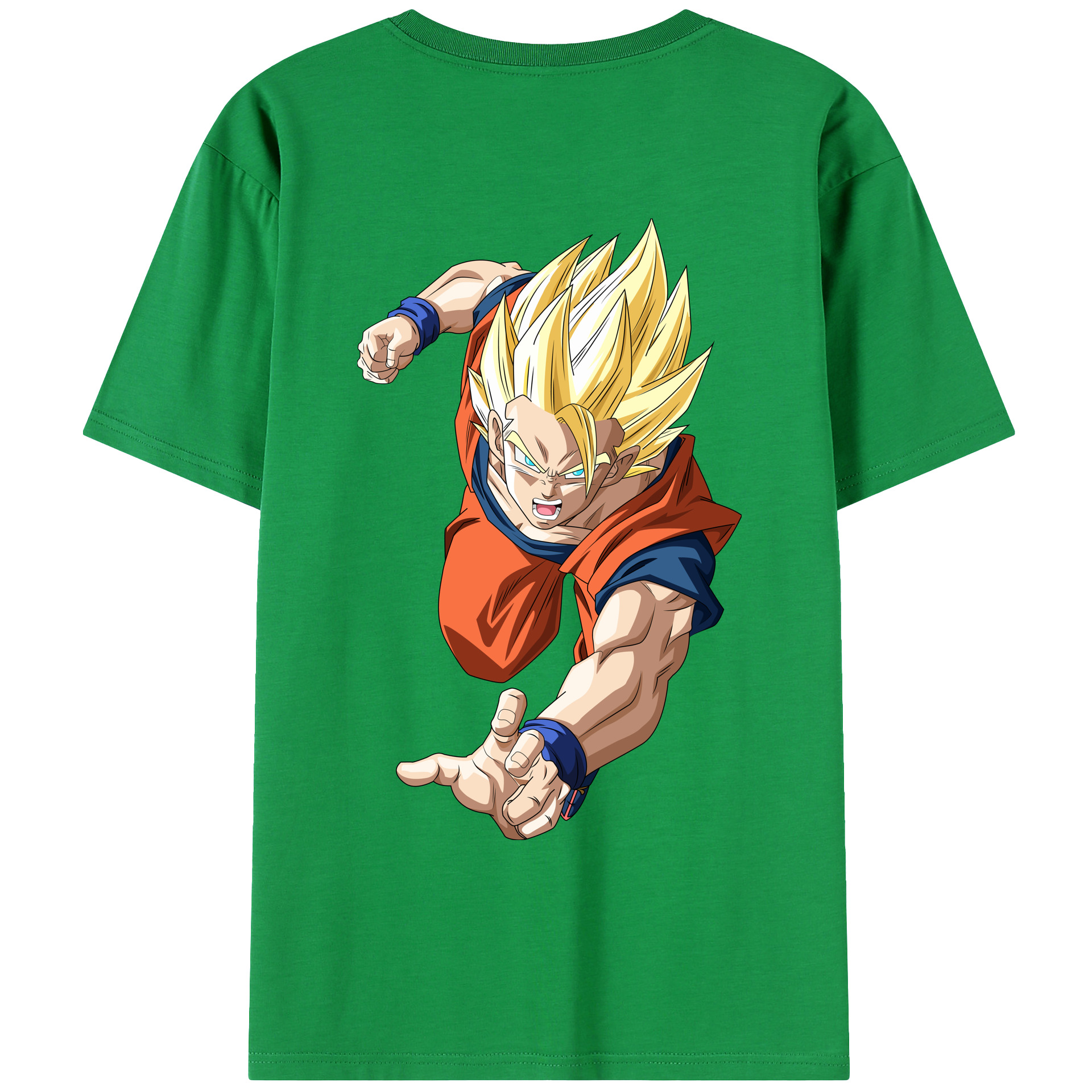 （画像用） ドラゴンボール 孫 悟飯（そんごはん）DRAGON BALL Son Gohan 綿100％ メンズ半袖Tシャツ（バックプリント） 通気性