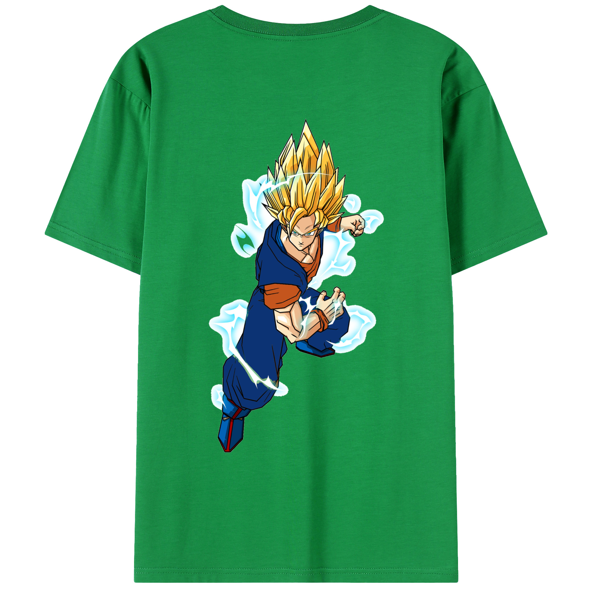 （画像用） ドラゴンボール 孫 悟飯（そんごはん）DRAGON BALL Son Gohan 綿100％ メンズ半袖Tシャツ（バックプリント） 通気性