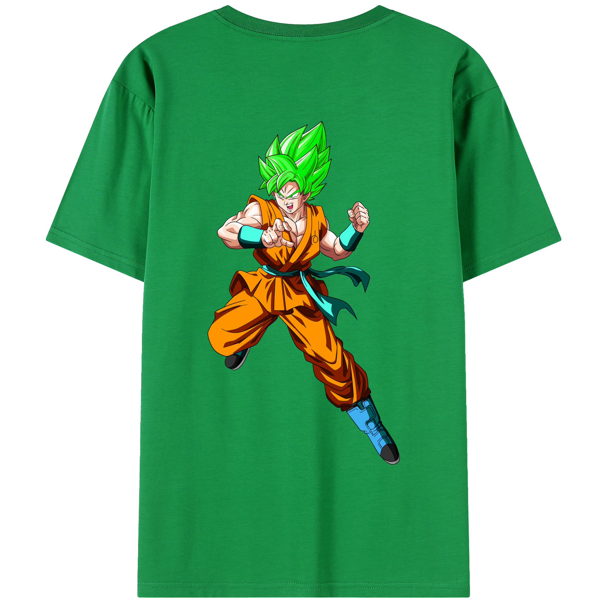 （画像用） ドラゴンボール 孫 悟飯（そんごはん）DRAGON BALL Son Gohan 綿100％ メンズ半袖Tシャツ（バックプリント） 通気性
