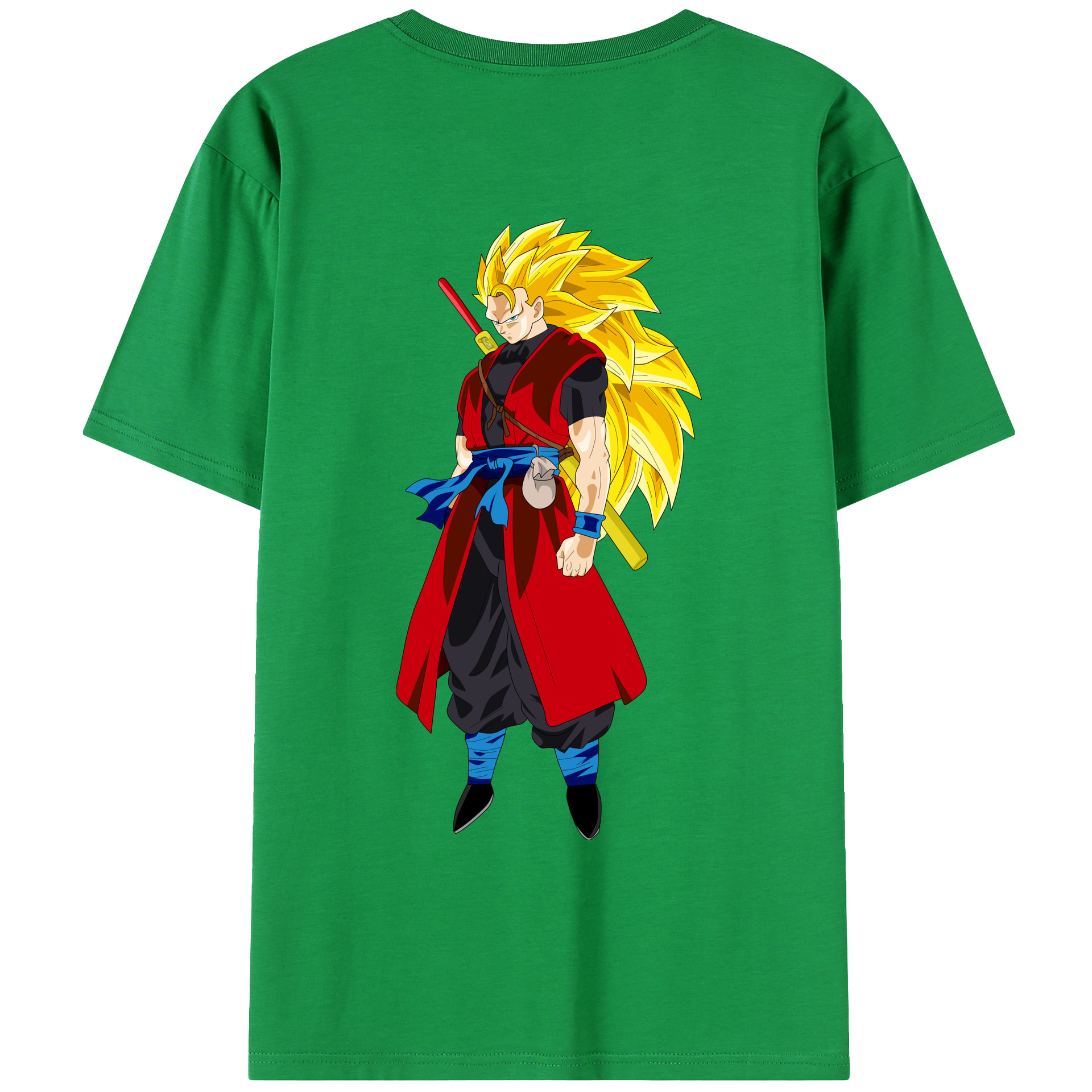 （画像用） ドラゴンボール トランクス（Torankusu）DRAGON BALL Trunks 綿100％ メンズ半袖Tシャツ（バックプリント） 通気性