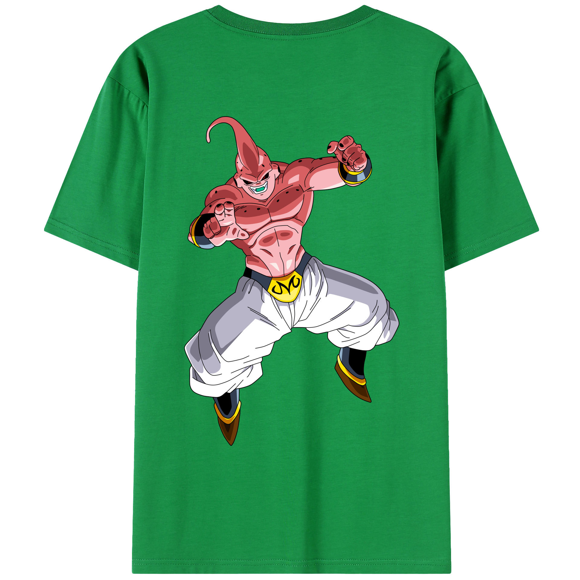 （画像用） ドラゴンボール 魔人ブウ DRAGON BALL Majin Buu 綿100％ メンズ半袖Tシャツ（バックプリント） 通気性