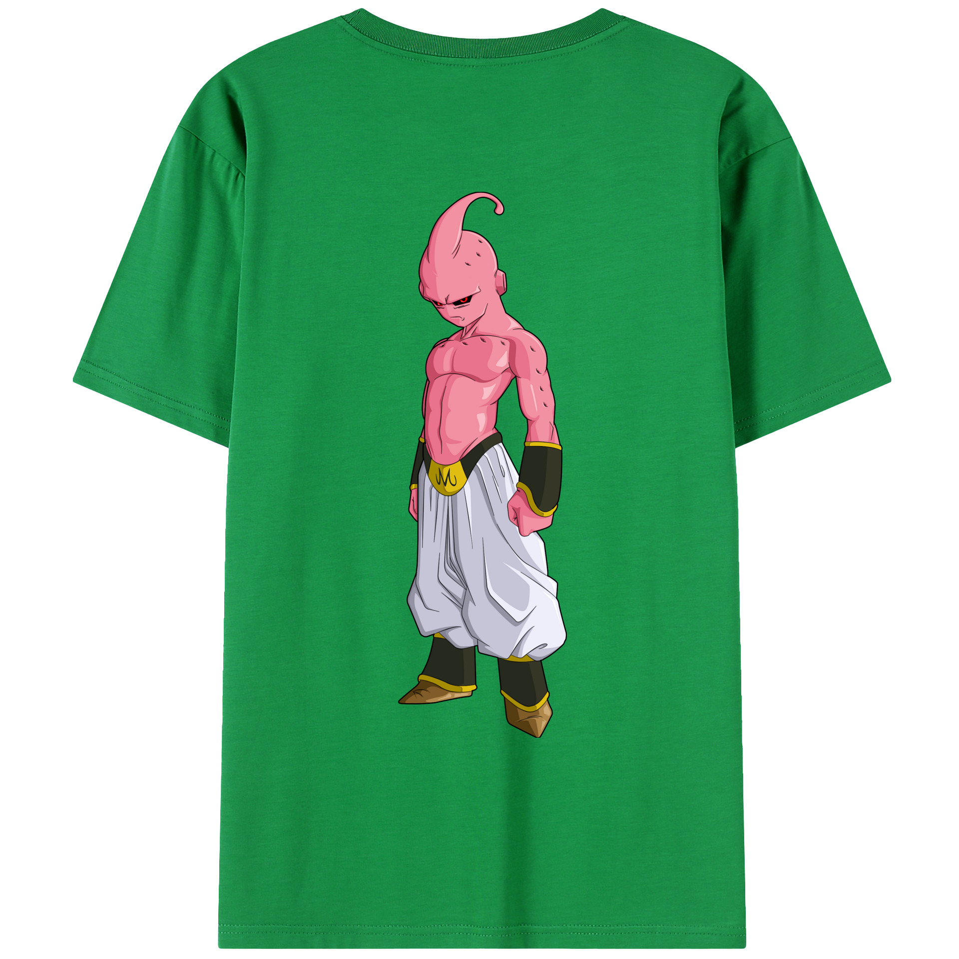 （画像用） ドラゴンボール 魔人ブウ DRAGON BALL Majin Buu 綿100％ メンズ半袖Tシャツ（バックプリント） 通気性