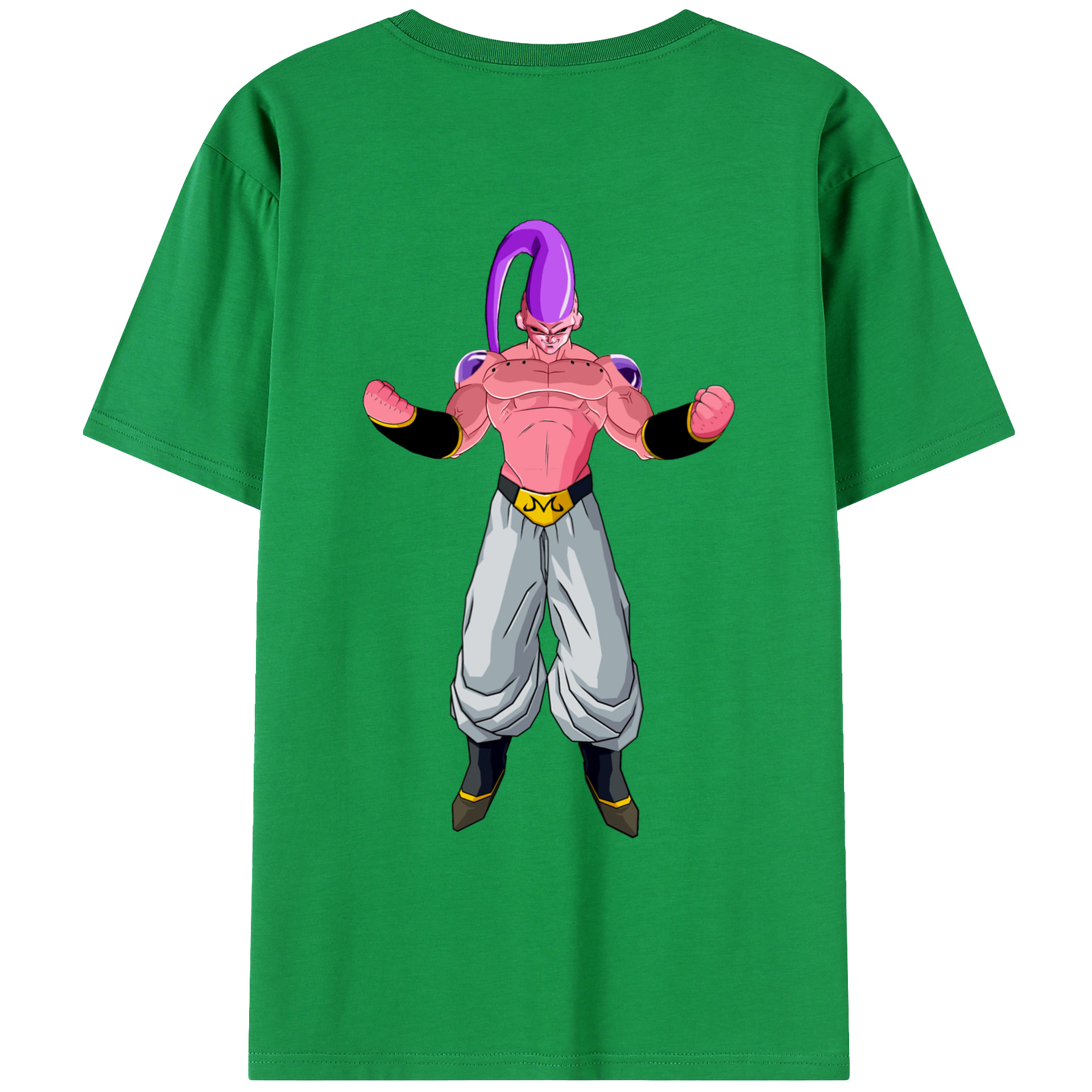 （画像用） ドラゴンボール 魔人ブウ DRAGON BALL Majin Buu 綿100％ メンズ半袖Tシャツ（バックプリント） 通気性