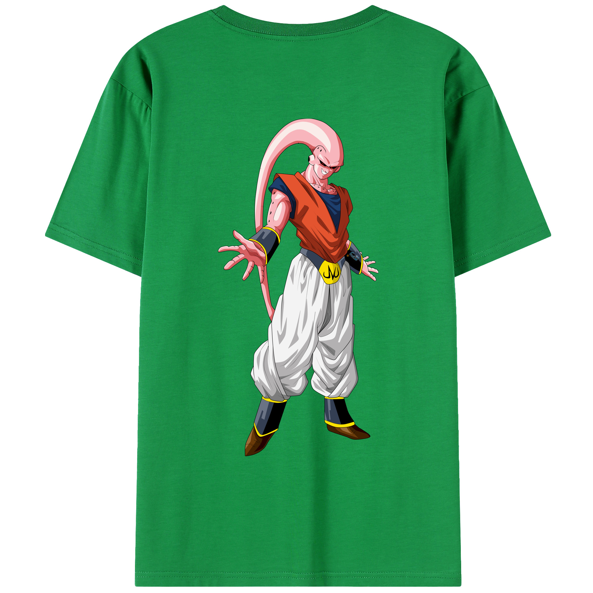 （画像用） ドラゴンボール 魔人ブウ DRAGON BALL Majin Buu 綿100％ メンズ半袖Tシャツ（バックプリント） 通気性