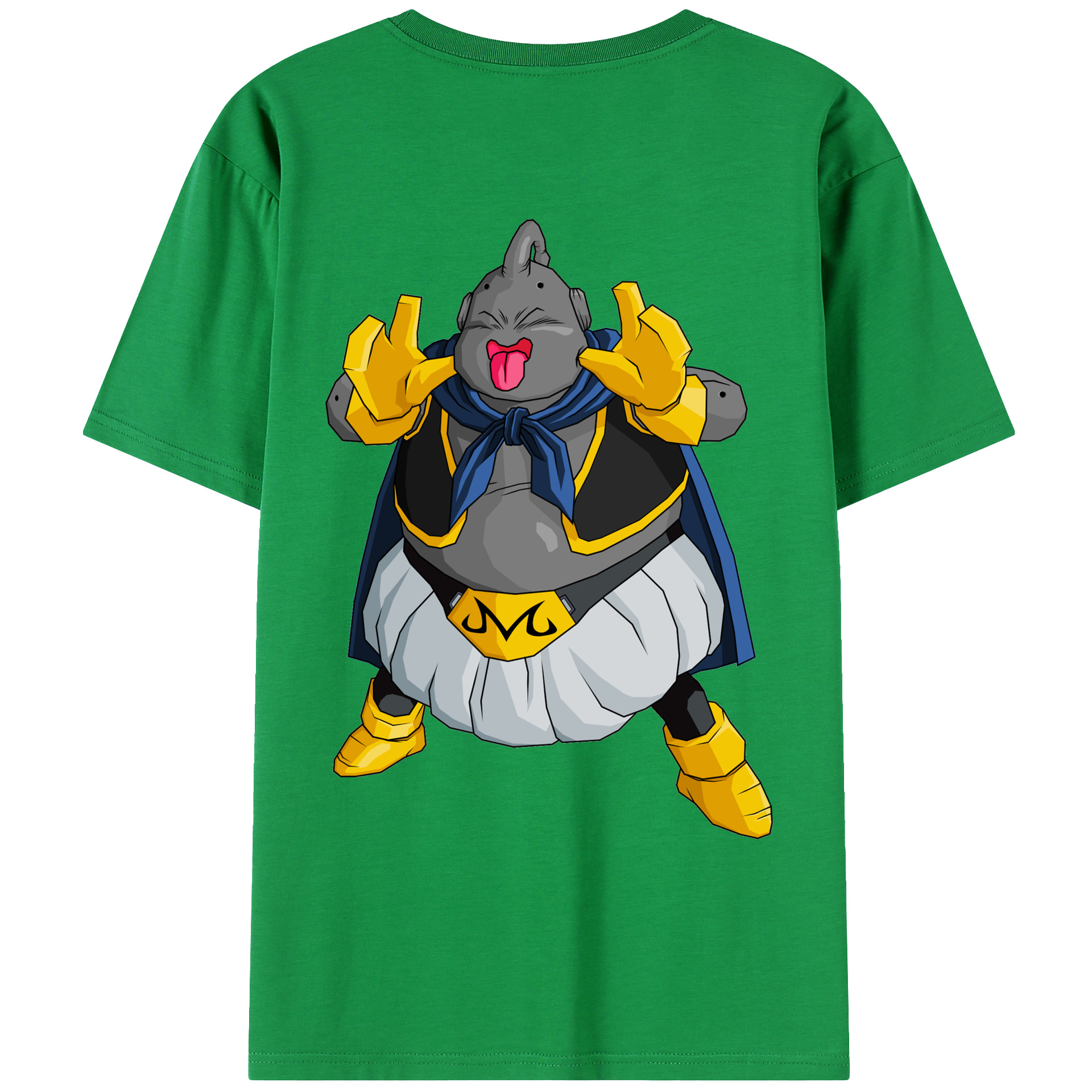 （画像用） ドラゴンボール 魔人ブウ DRAGON BALL Majin Buu 綿100％ メンズ半袖Tシャツ（バックプリント） 通気性