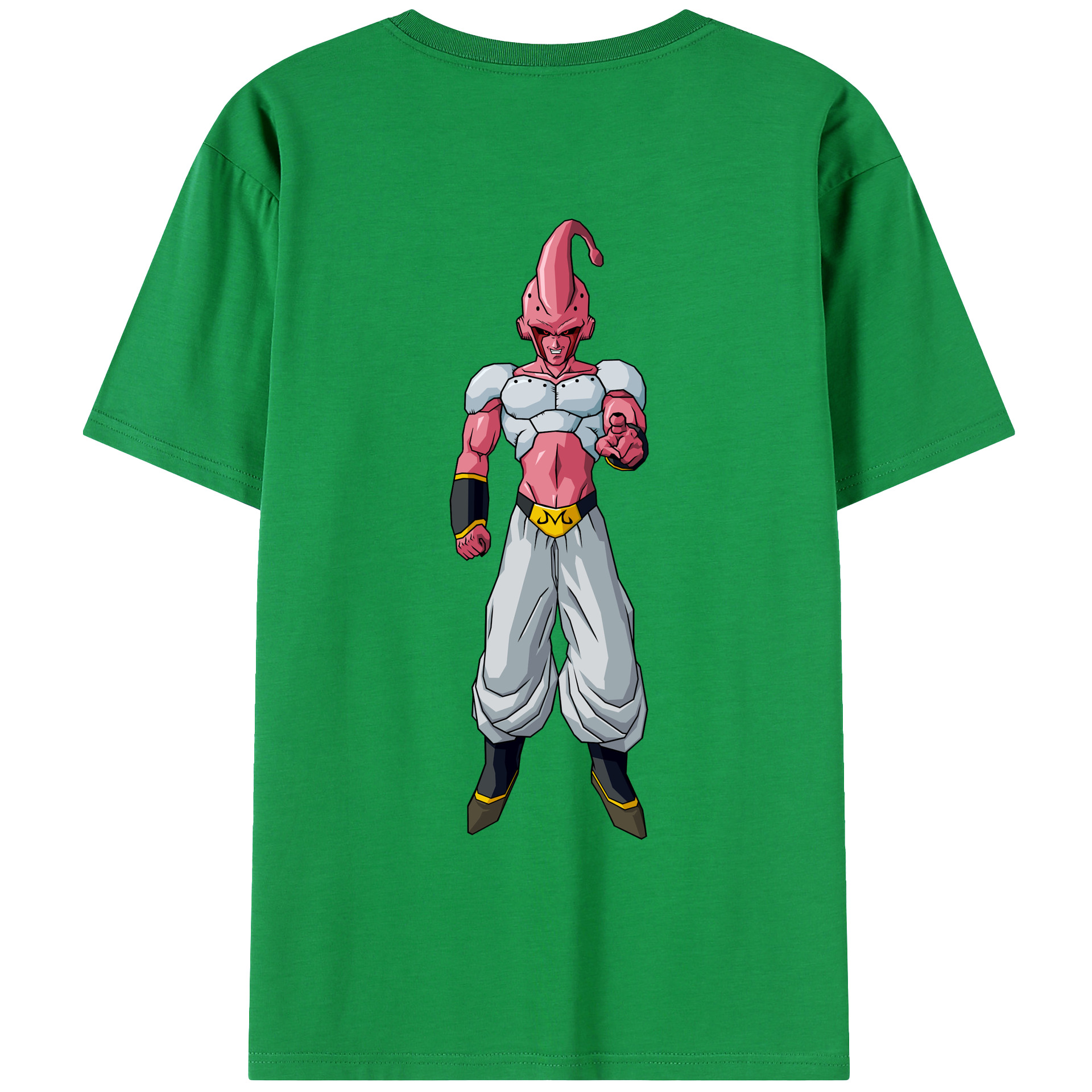 （画像用） ドラゴンボール 魔人ブウ DRAGON BALL Majin Buu 綿100％ メンズ半袖Tシャツ（バックプリント） 通気性