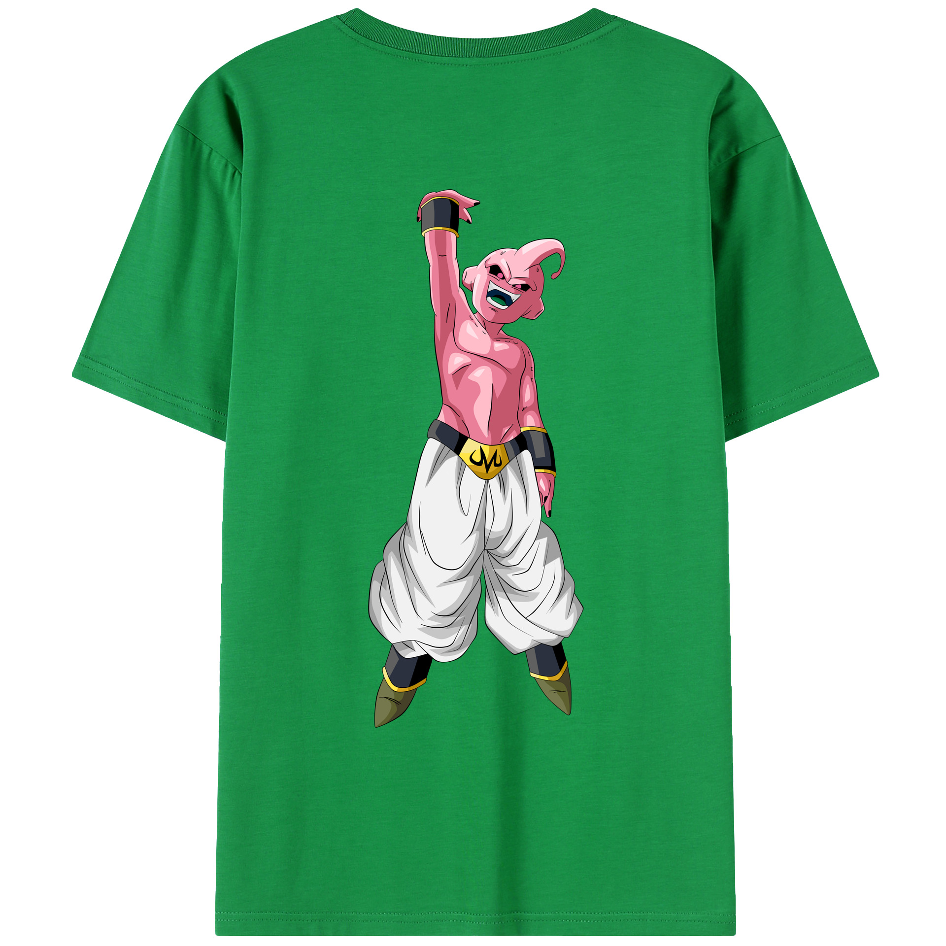 （画像用） ドラゴンボール 魔人ブウ DRAGON BALL Majin Buu 綿100％ メンズ半袖Tシャツ（バックプリント） 通気性