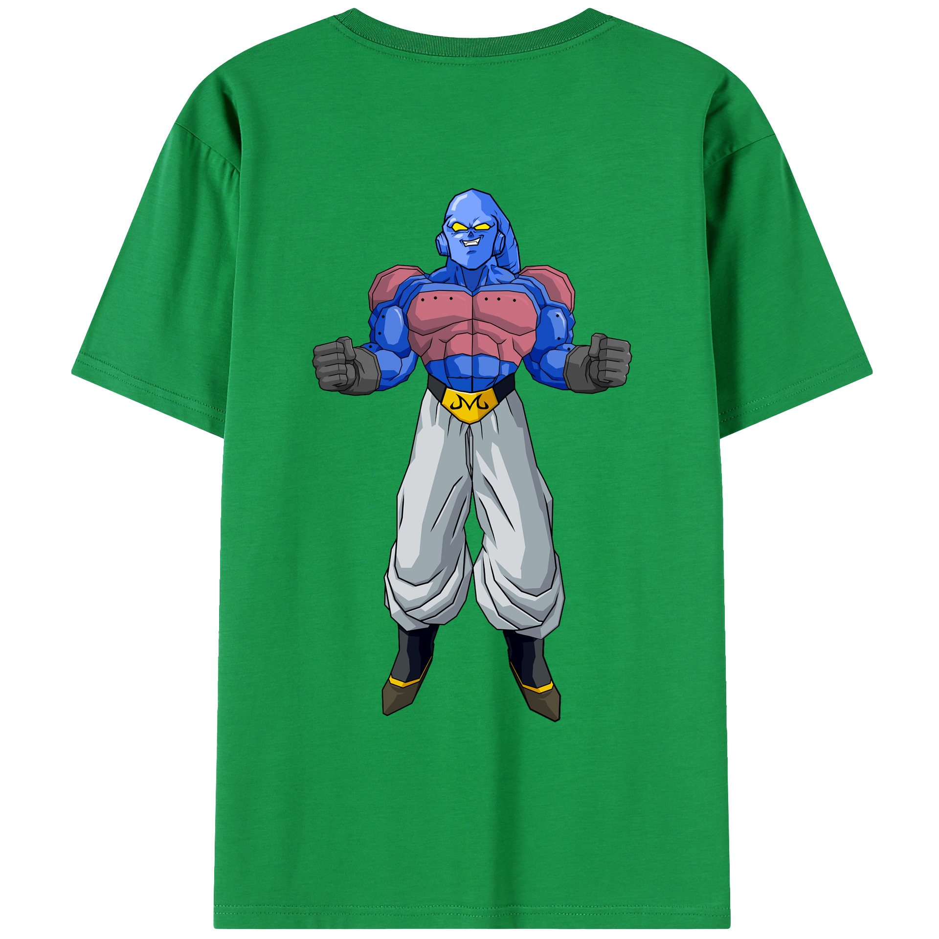 （画像用） ドラゴンボール 魔人ブウ DRAGON BALL Majin Buu 綿100％ メンズ半袖Tシャツ（バックプリント） 通気性