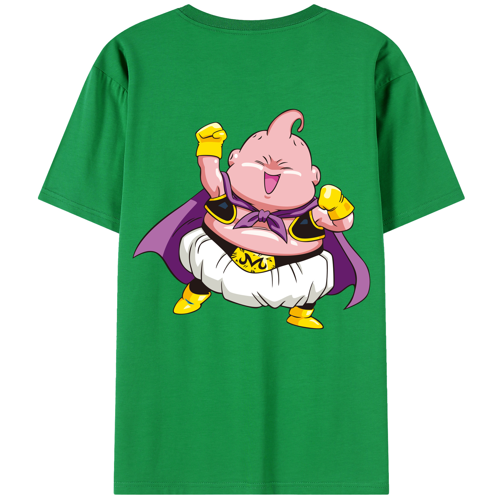 （画像用） ドラゴンボール 魔人ブウ DRAGON BALL Majin Buu 綿100％ メンズ半袖Tシャツ（バックプリント） 通気性