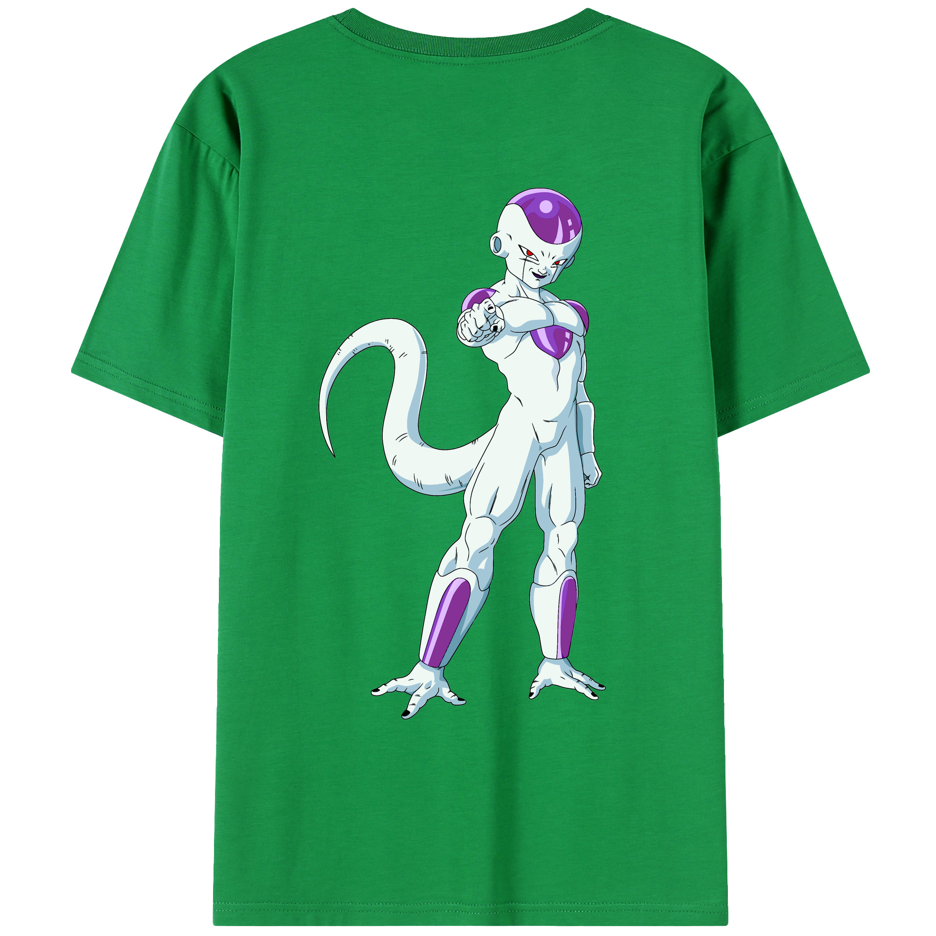 （画像用） ドラゴンボール フリーザ DRAGON BALL Frieza 綿100％ メンズ半袖Tシャツ（バックプリント） 通気性