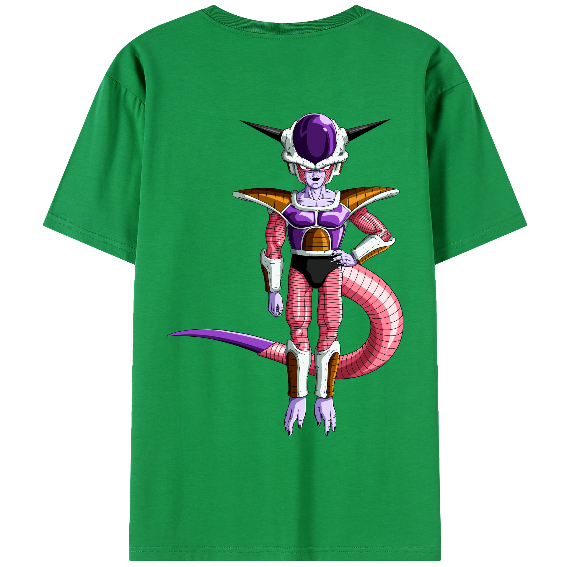 （画像用） ドラゴンボール フリーザ DRAGON BALL Frieza 綿100％ メンズ半袖Tシャツ（バックプリント） 通気性