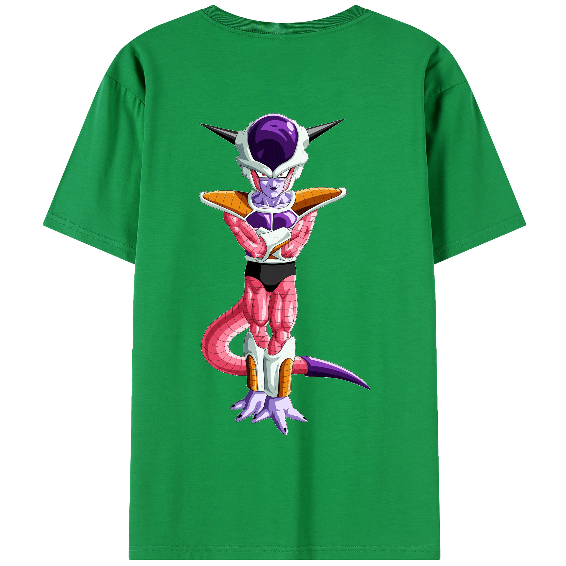 （画像用） ドラゴンボール フリーザ DRAGON BALL Frieza 綿100％ メンズ半袖Tシャツ（バックプリント） 通気性